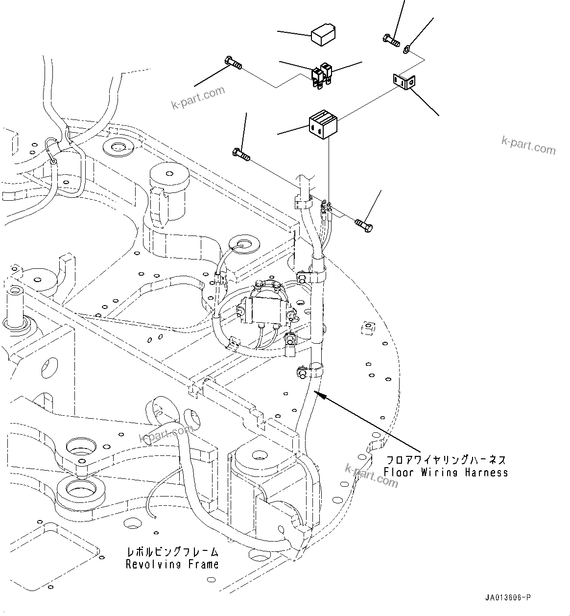 Komatsu parts book diagram for PC88MR-10 S/N 7001-UP: ELECTRIC WIRING HARNESS, FUSE HOLDER (#7001-)