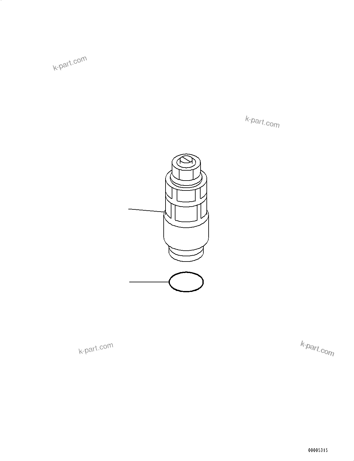 Komatsu parts book diagram for PC88MR-10 S/N 7001-UP: ADDITIONAL ACTUATOR PIPING, CONTROL PATTERN CHANGE OVER VALVE (2/3) (#7001-)