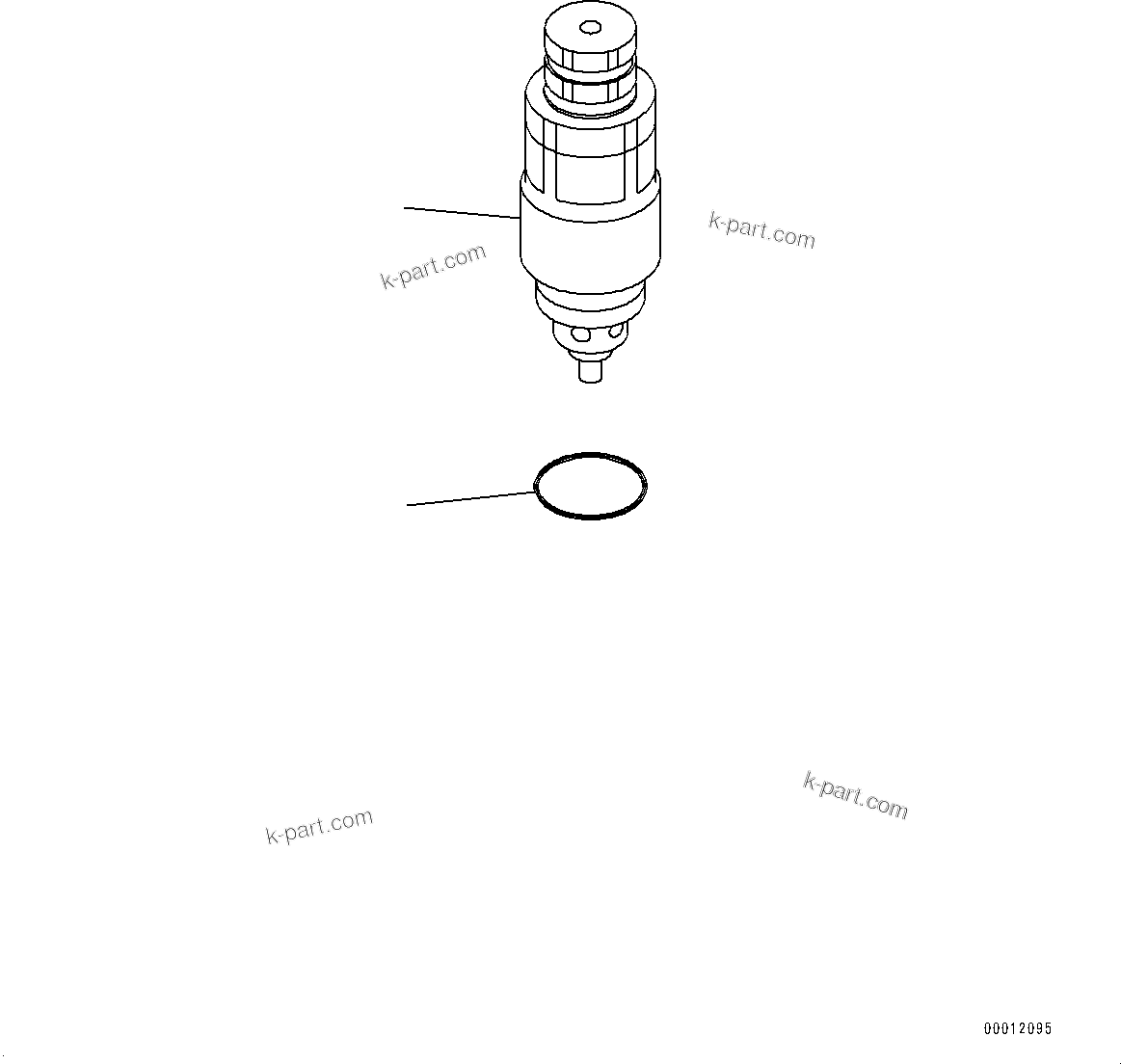 Komatsu parts book diagram for HB215LC-2 S/N 50001-UP: RELIEF VALVE