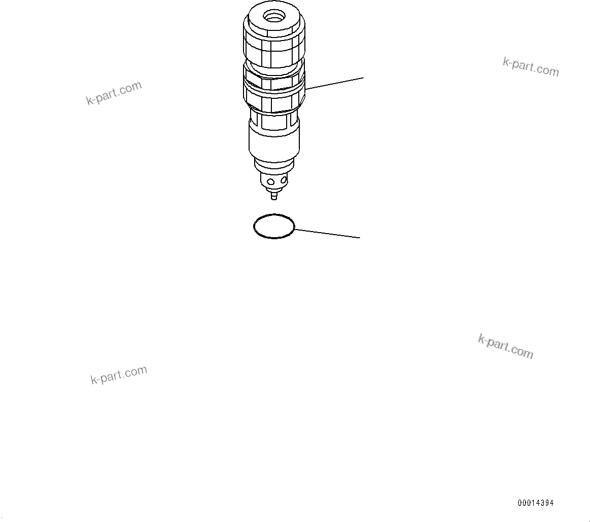 Komatsu parts book diagram for HB215LC-2 S/N 50001-UP: 2-STAGE RELIEF VALVE
