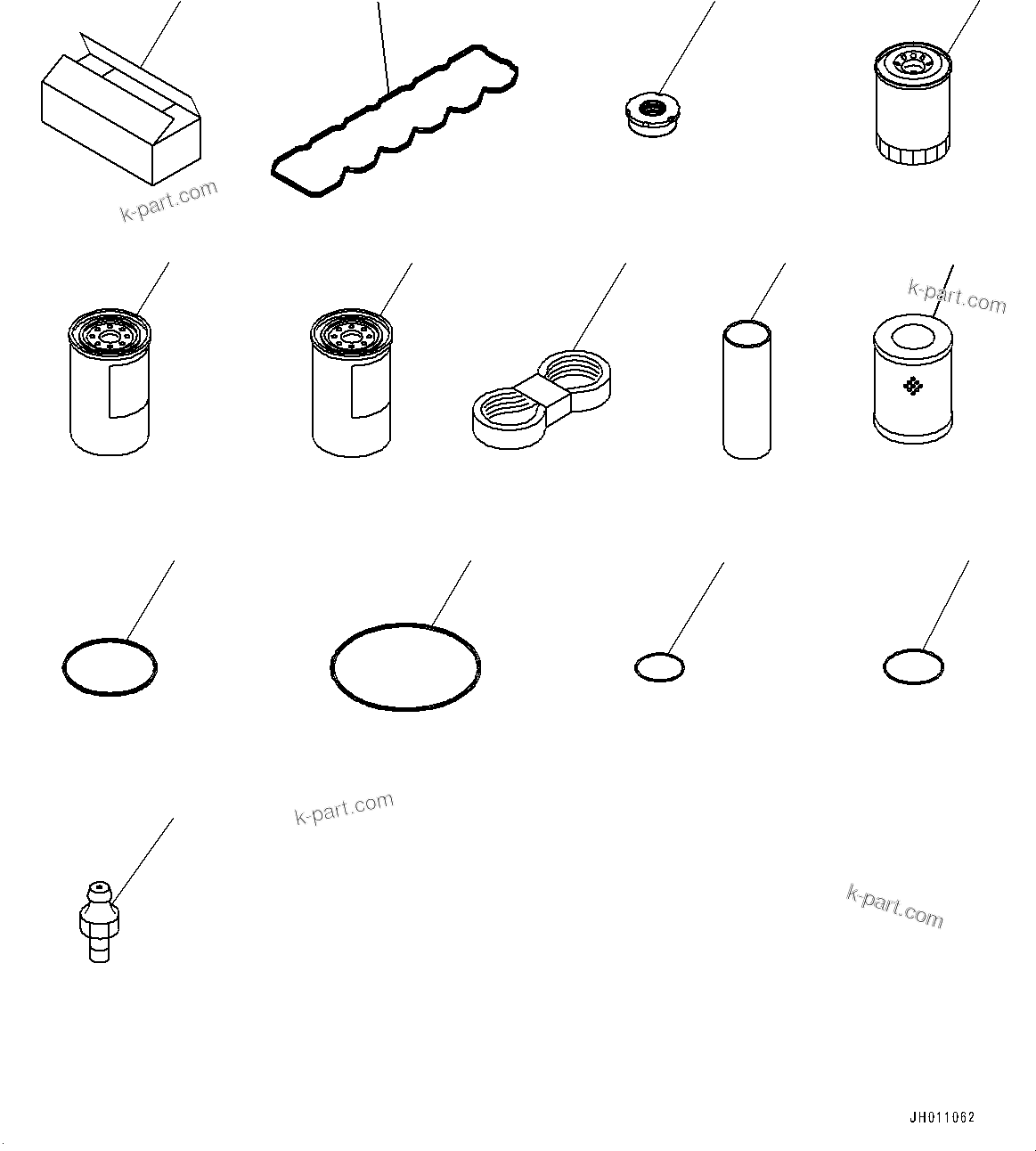 Komatsu parts book diagram for HB215LC-2 S/N 50001-UP: SPARE PARTS