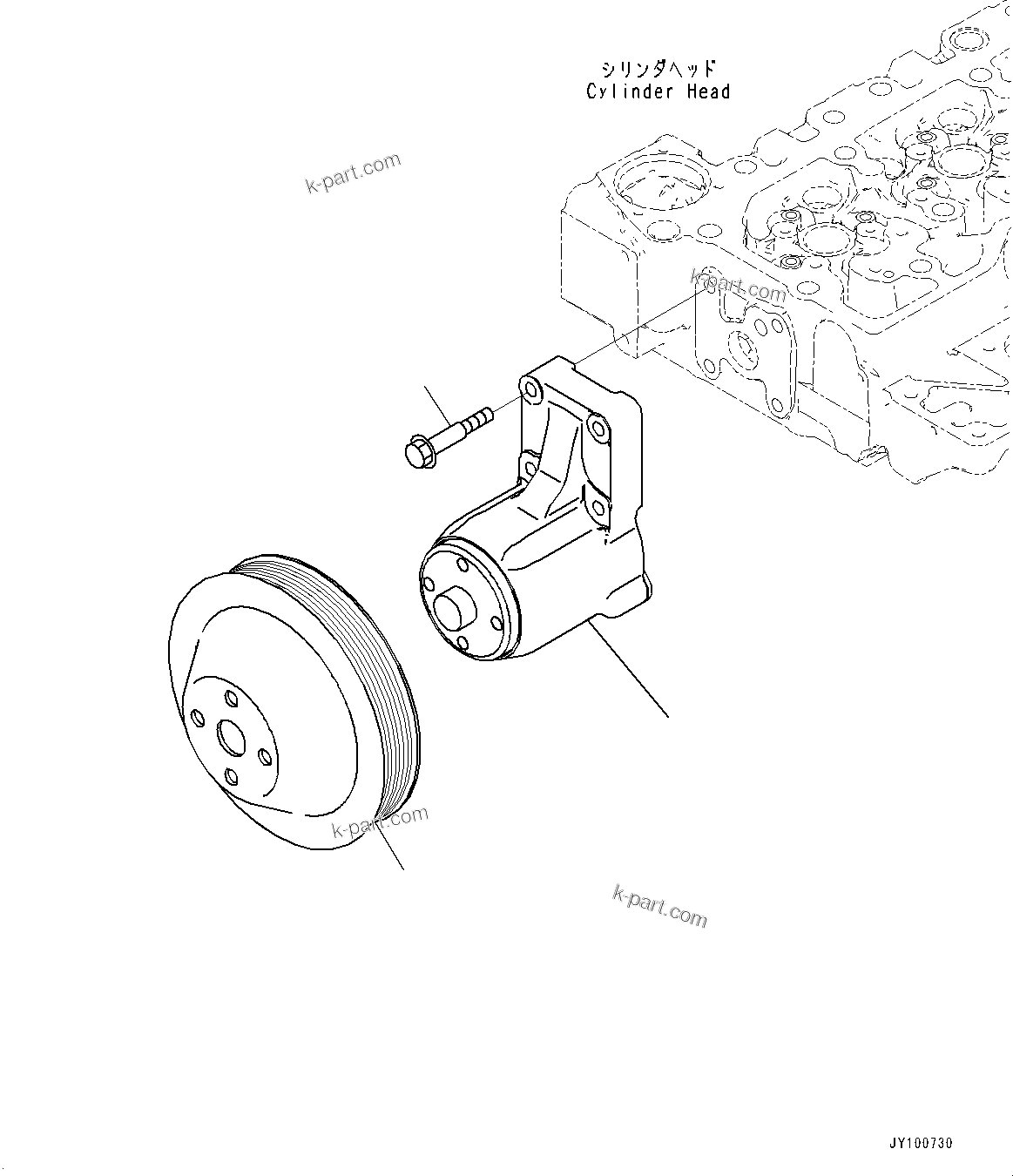 Komatsu parts book diagram for SAA6D107E-2 S/N 26603998-UP (For PC228US-10/PC228USLC-10): ё ?ШЭёЮ М ?Э ДЮЧІМЮ МЯ ?Ш, (#26603998-26667998)