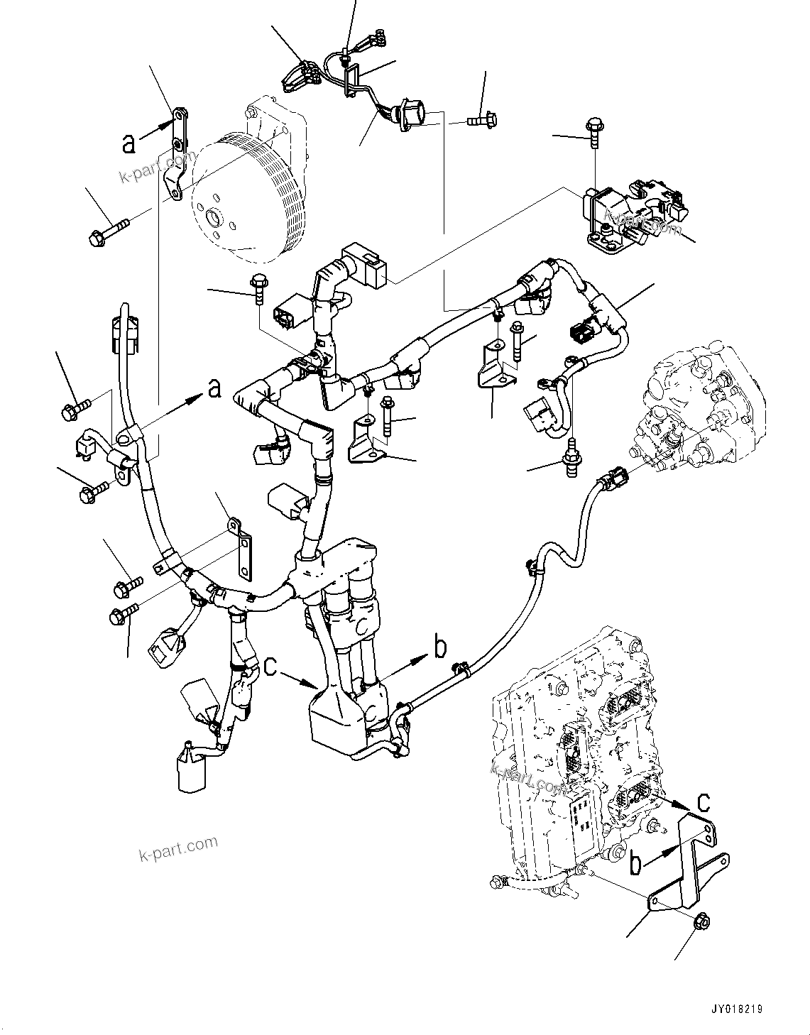 Komatsu parts book diagram for SAA6D107E-2 S/N 26603998-UP (For PC228US-10/PC228USLC-10): ЬІФШЭёЮК ?ИЅ, (#26603998-)