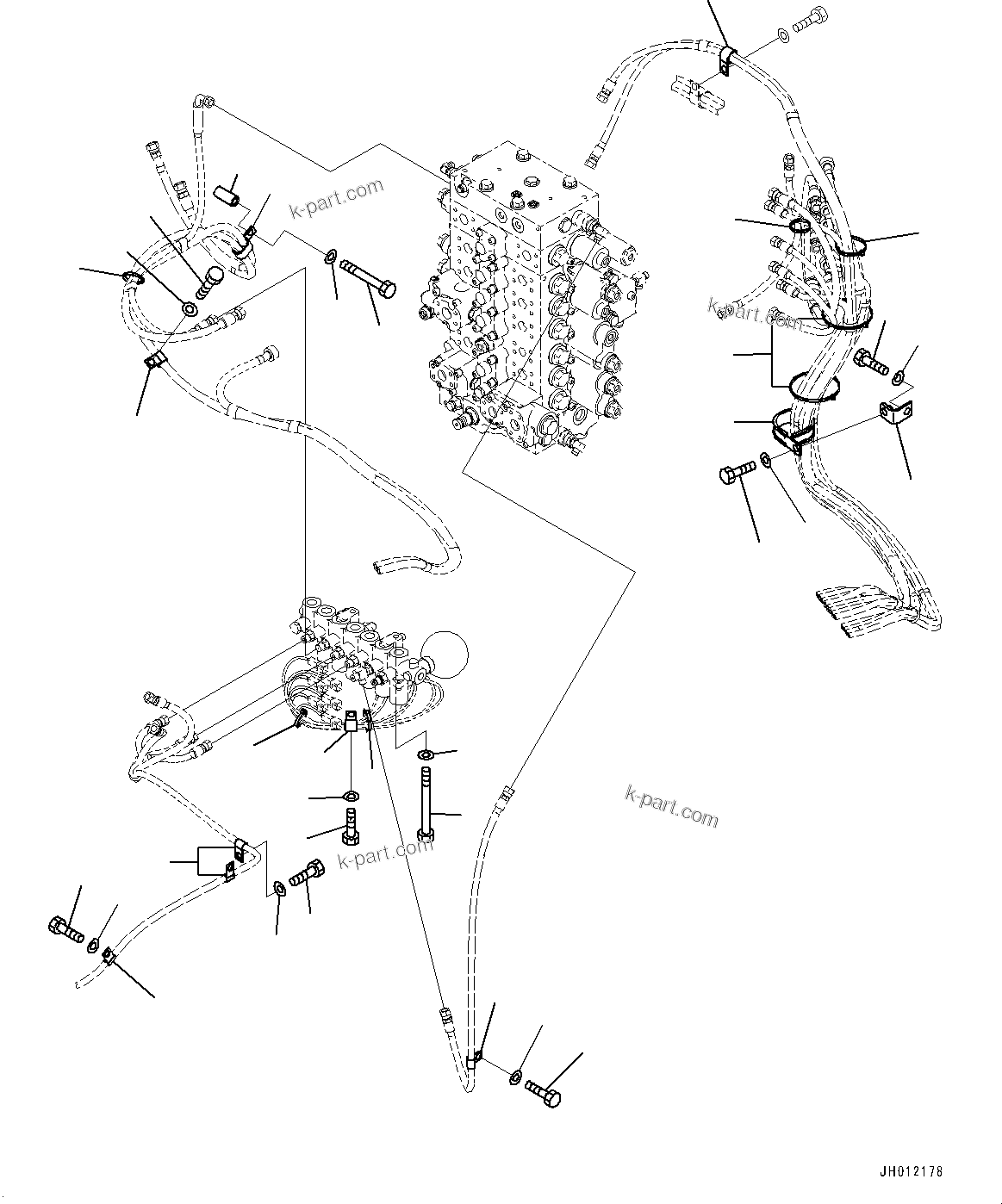 Komatsu parts book diagram for PC240LC-11 S/N 95001-UP: SOLENOID VALVE, MOUNTING (#95001-95024)