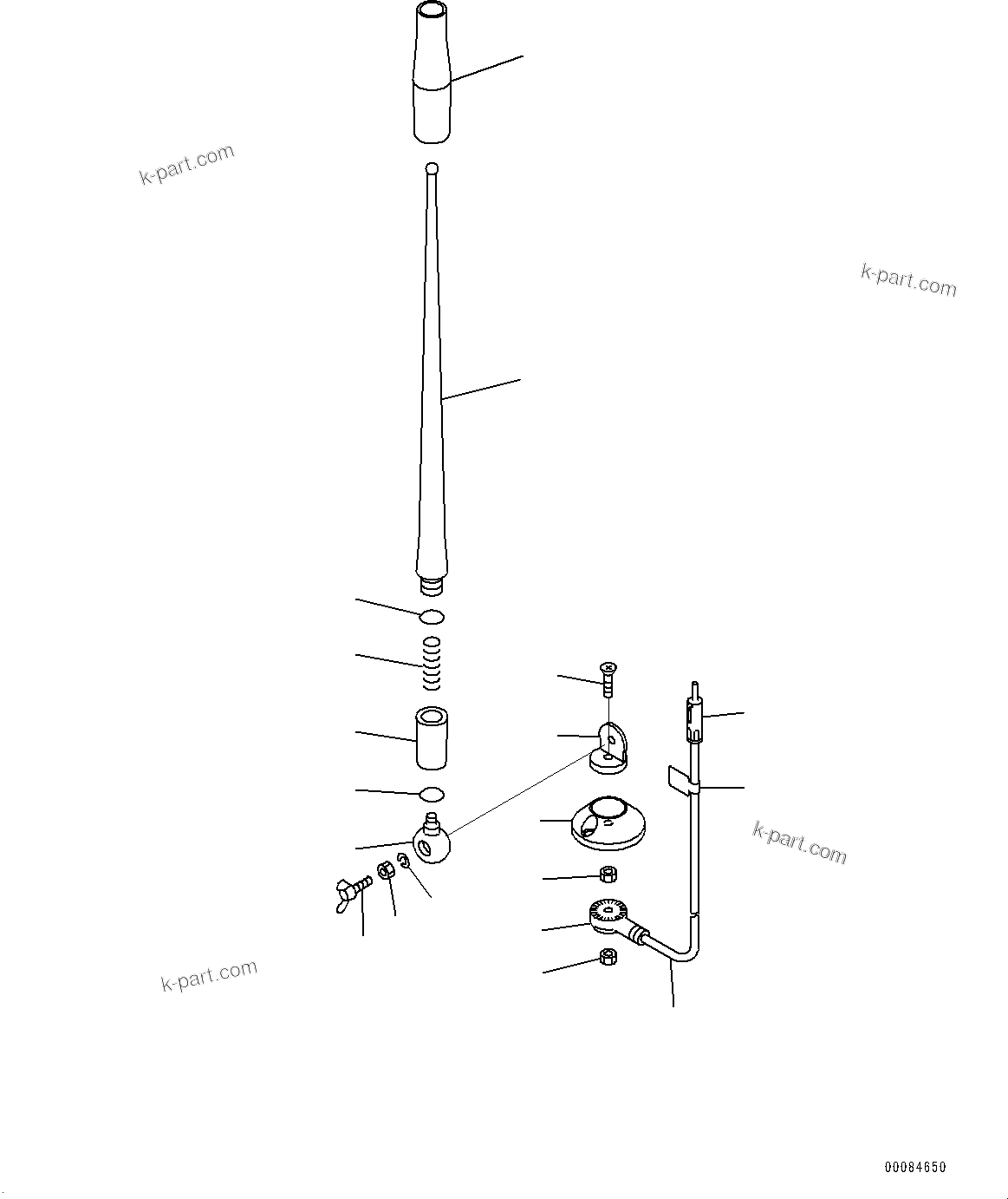 Komatsu parts book diagram for PC360LC-11 S/N 90001-UP (For North America): CAB, SPEAKER AND WINDOW WASHER HOSE (#90001-)