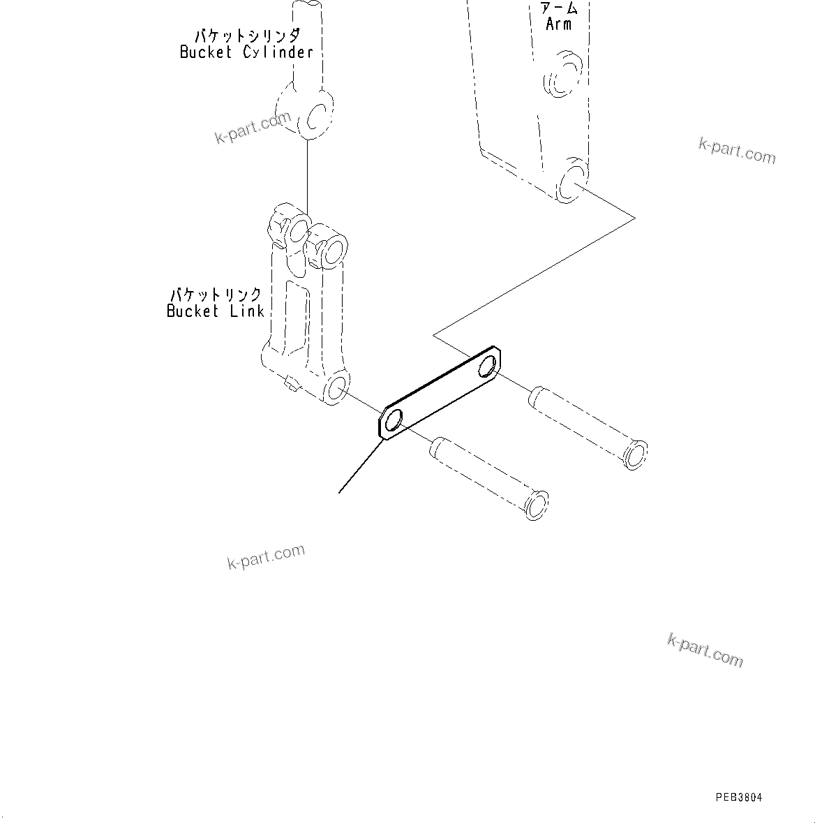 Komatsu parts book diagram for PC360LC-11 S/N 90001-UP (For North America): SHIPPING PARTS (#90001-)