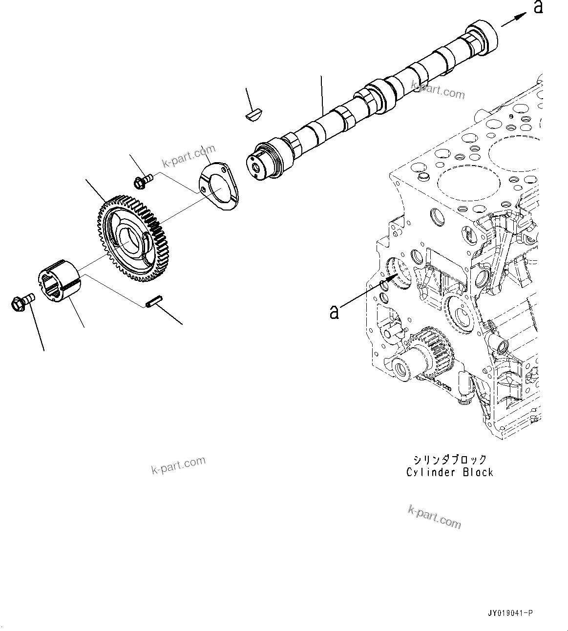 Komatsu parts book diagram for SAA4D95LE-7BB S/N 800001-UP (For D39EX-24/D39EXI-24/D39PX-24/D39PXI-24): CYLINDER BLOCK PLUG, 1/2 (#800001-)
