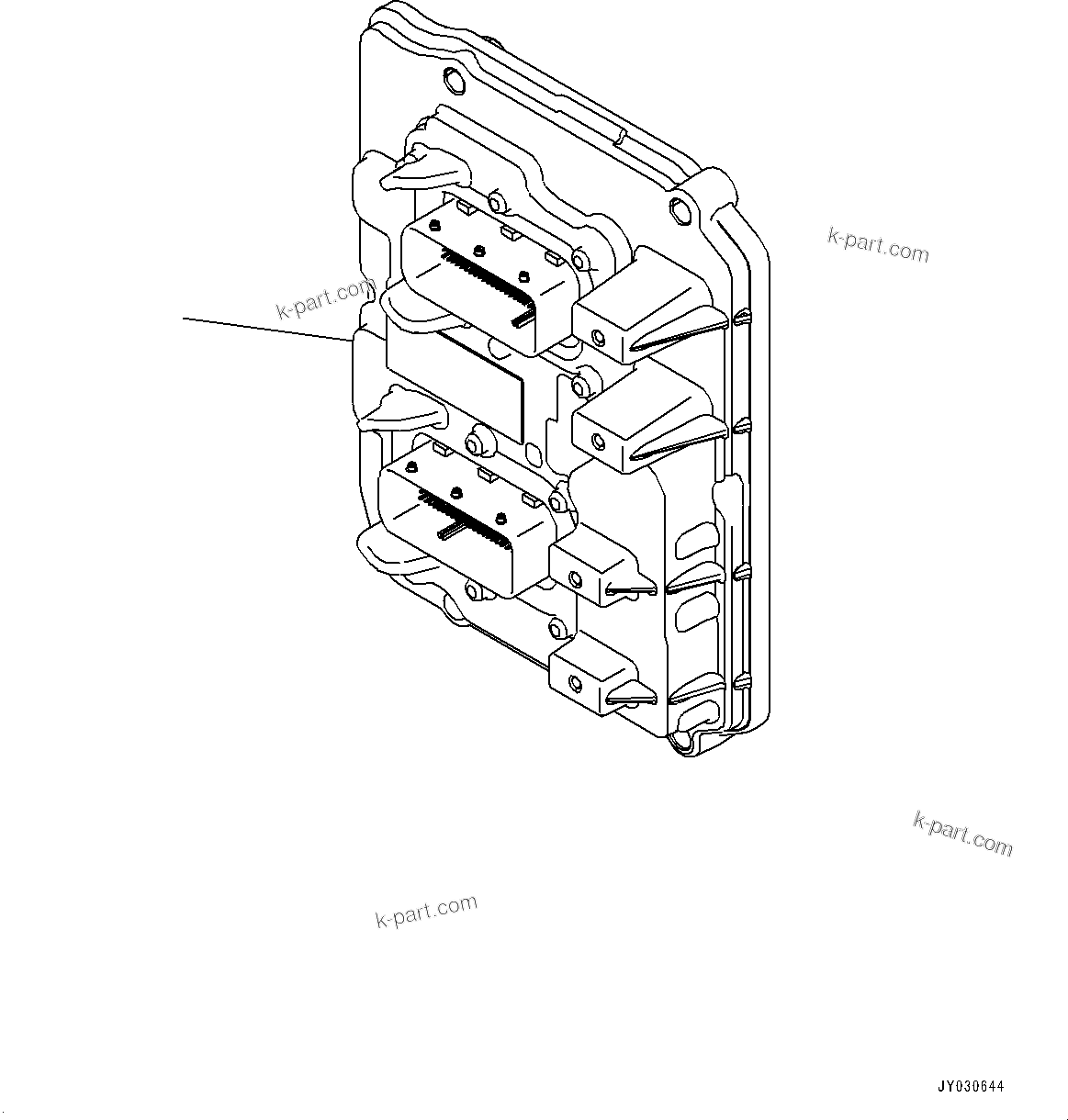 Komatsu parts book diagram for SAA4D95LE-7BB S/N 800001-UP (For D39EX-24/D39EXI-24/D39PX-24/D39PXI-24): ENGINE CONTROLLER (#800001-)