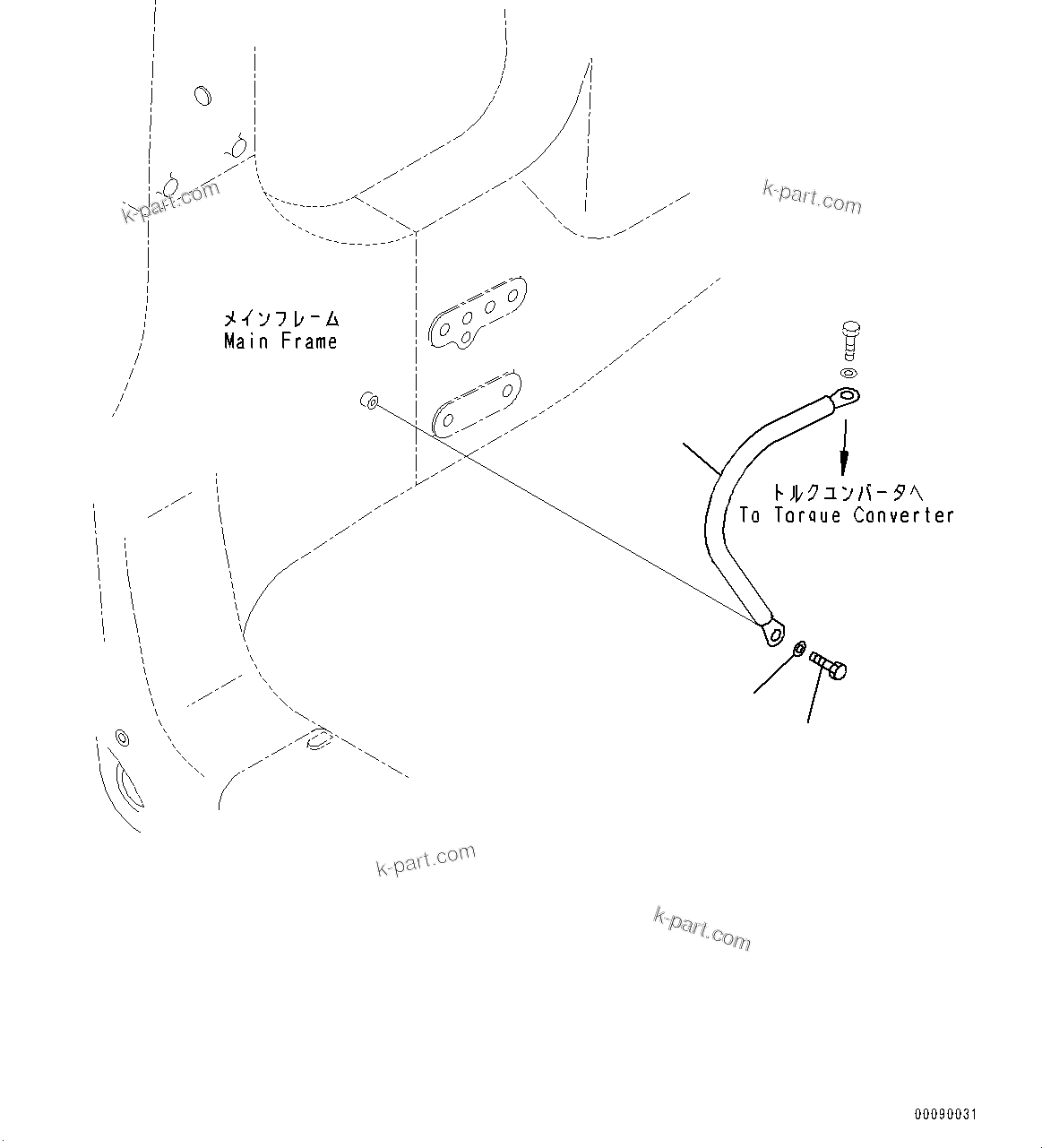 Komatsu parts book diagram for HD465-7E1 S/N 20001-UP (For EU): ENGINE RELATED PARTS, RELATED PARTS (#20001-)