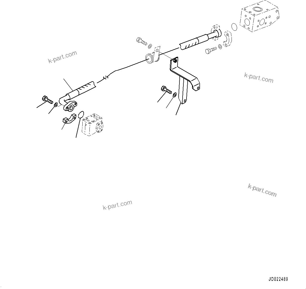 Komatsu parts book diagram for HD465-7E1 S/N 20001-UP (For EU): TORQUE CONVERTER AND TRANSMISSION, BRAKE COOLER PIPING (#20001-)