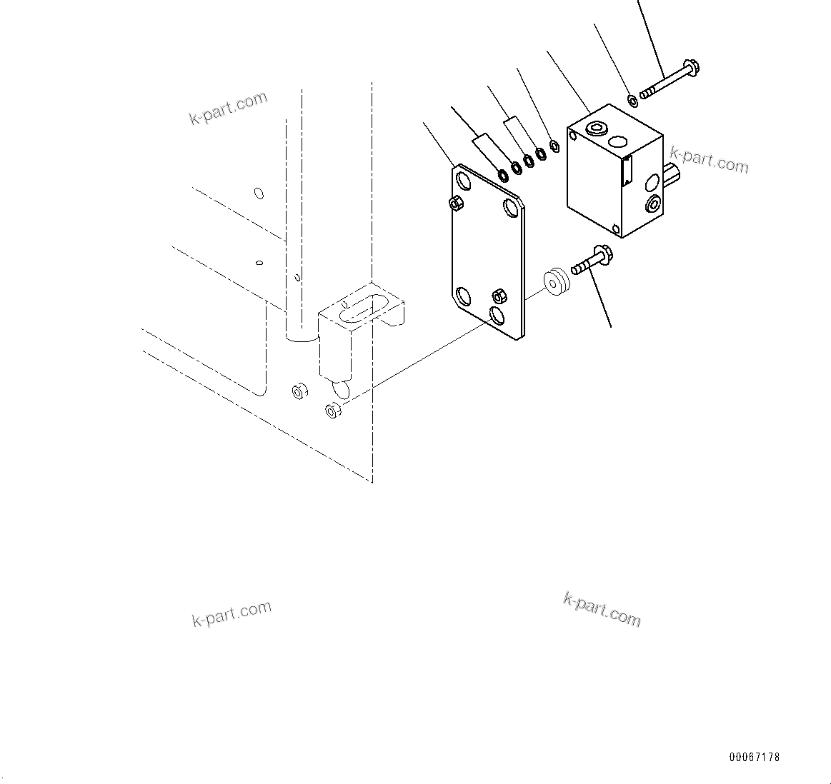 Komatsu parts book diagram for HD465-7E1 S/N 20001-UP (For EU): HYDRAULIC TANK, CHARGE VALVE RELATED PARTS (#20001-)