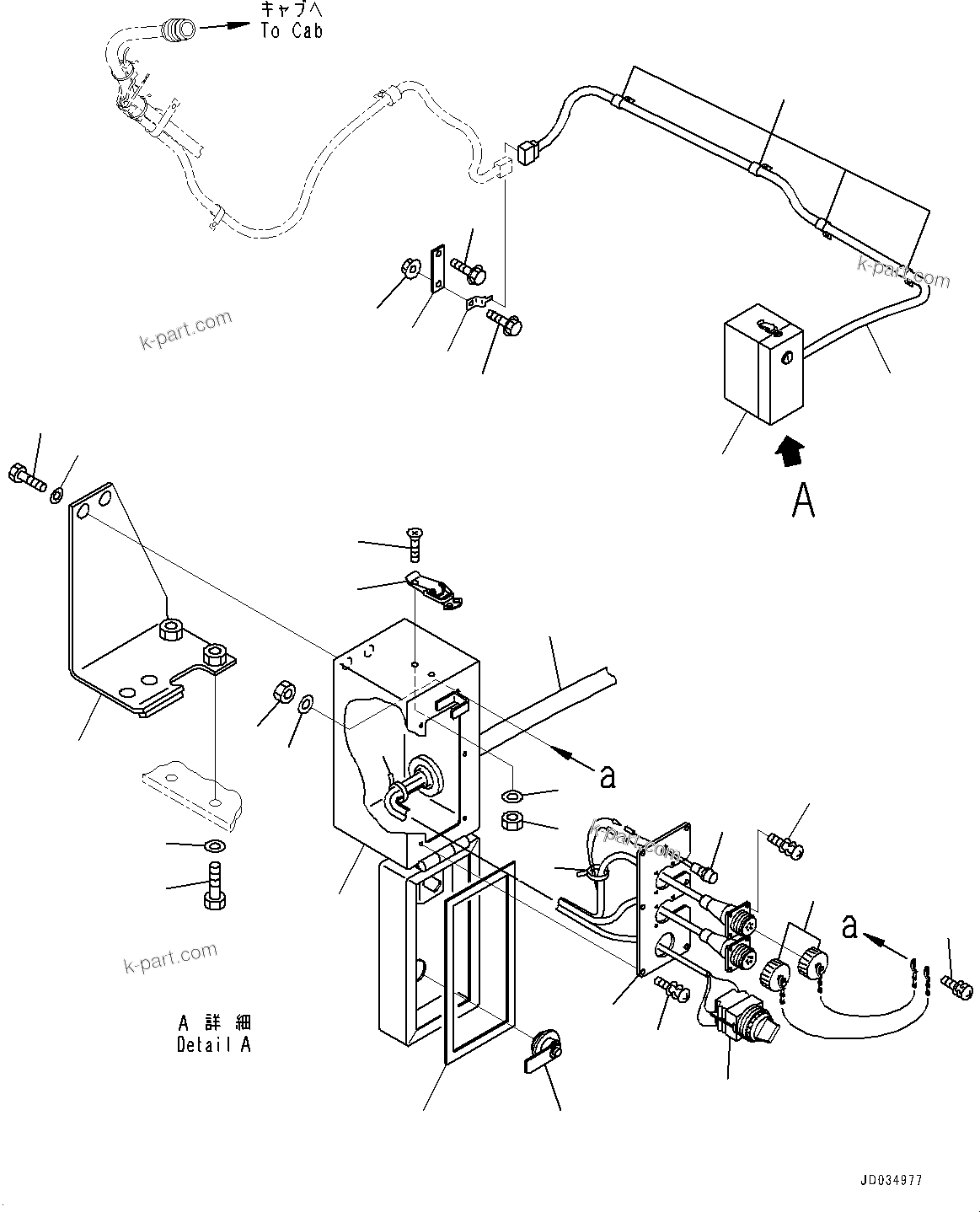 Komatsu parts book diagram for HD465-7E1 S/N 20001-UP (For EU): HYDRAULIC TANK, VEHICLE HEALTH MONITORING SYSTEM (VHMS) WIRING HARNESS (#20001-)