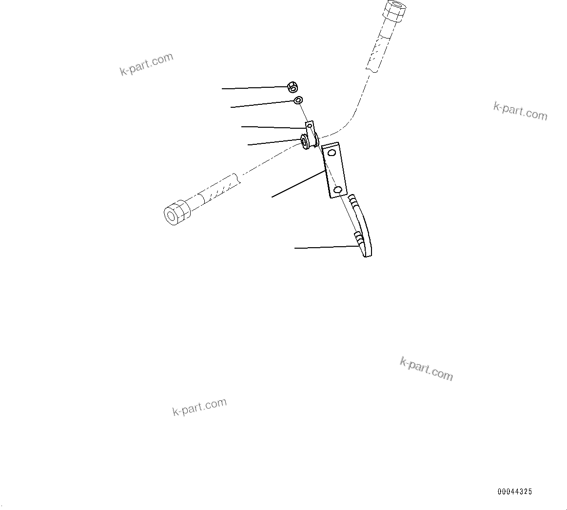 Komatsu parts book diagram for HD465-7E1 S/N 20001-UP (For EU): HYDRAULIC TANK, PARKING BRAKE PIPING (3/3) (#20001-)