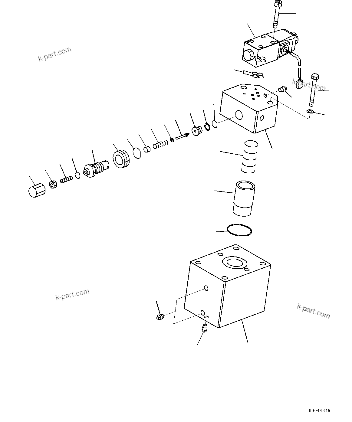 Komatsu parts book diagram for HD465-7E1 S/N 20001-UP (For EU): BRAKE OIL COOLING PIPING, BRAKE CONTROL VALVE (#20001-)