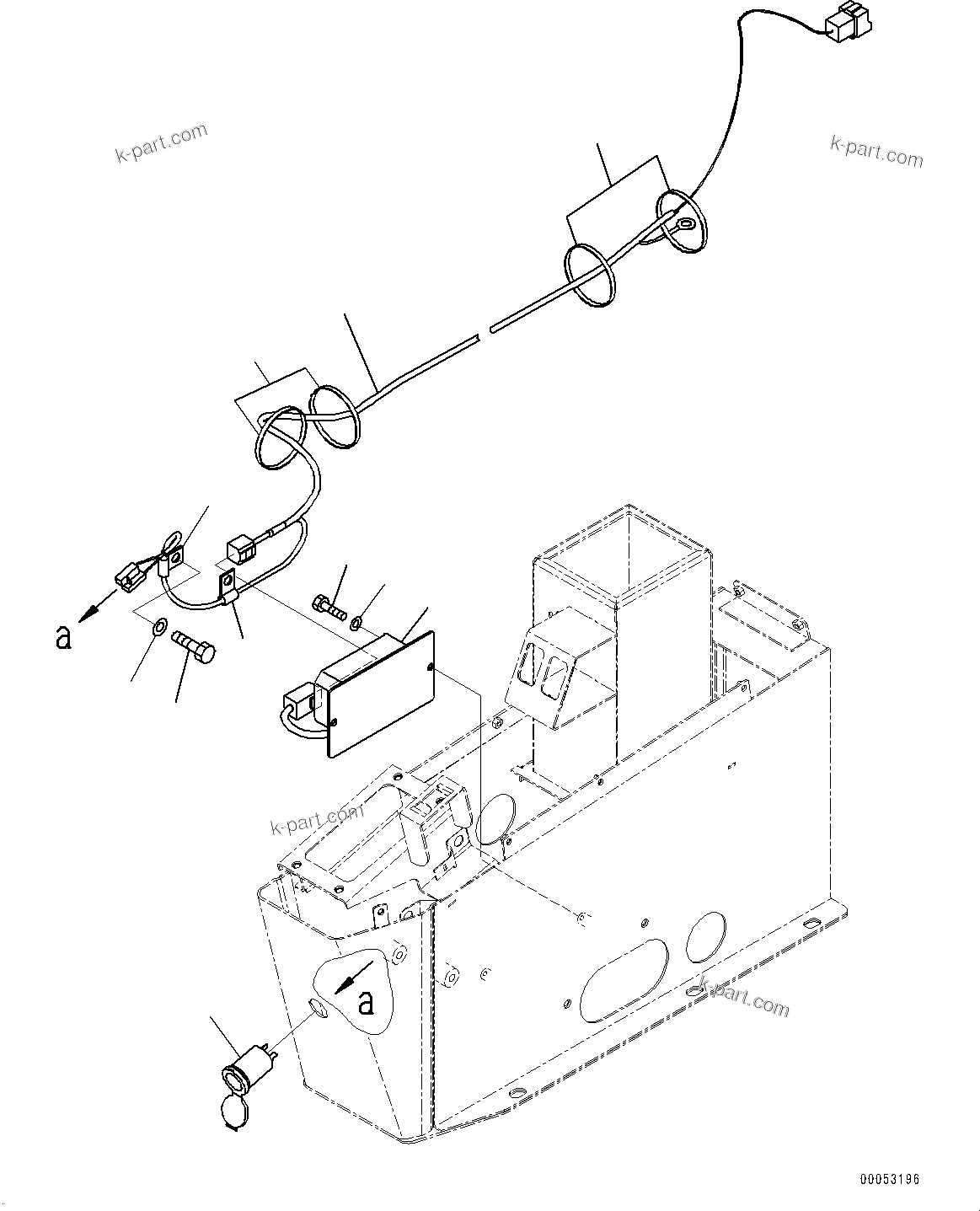 Komatsu parts book diagram for HD465-7E1 S/N 20001-UP (For EU): CAB, 12V CONVERTER (#20001-)
