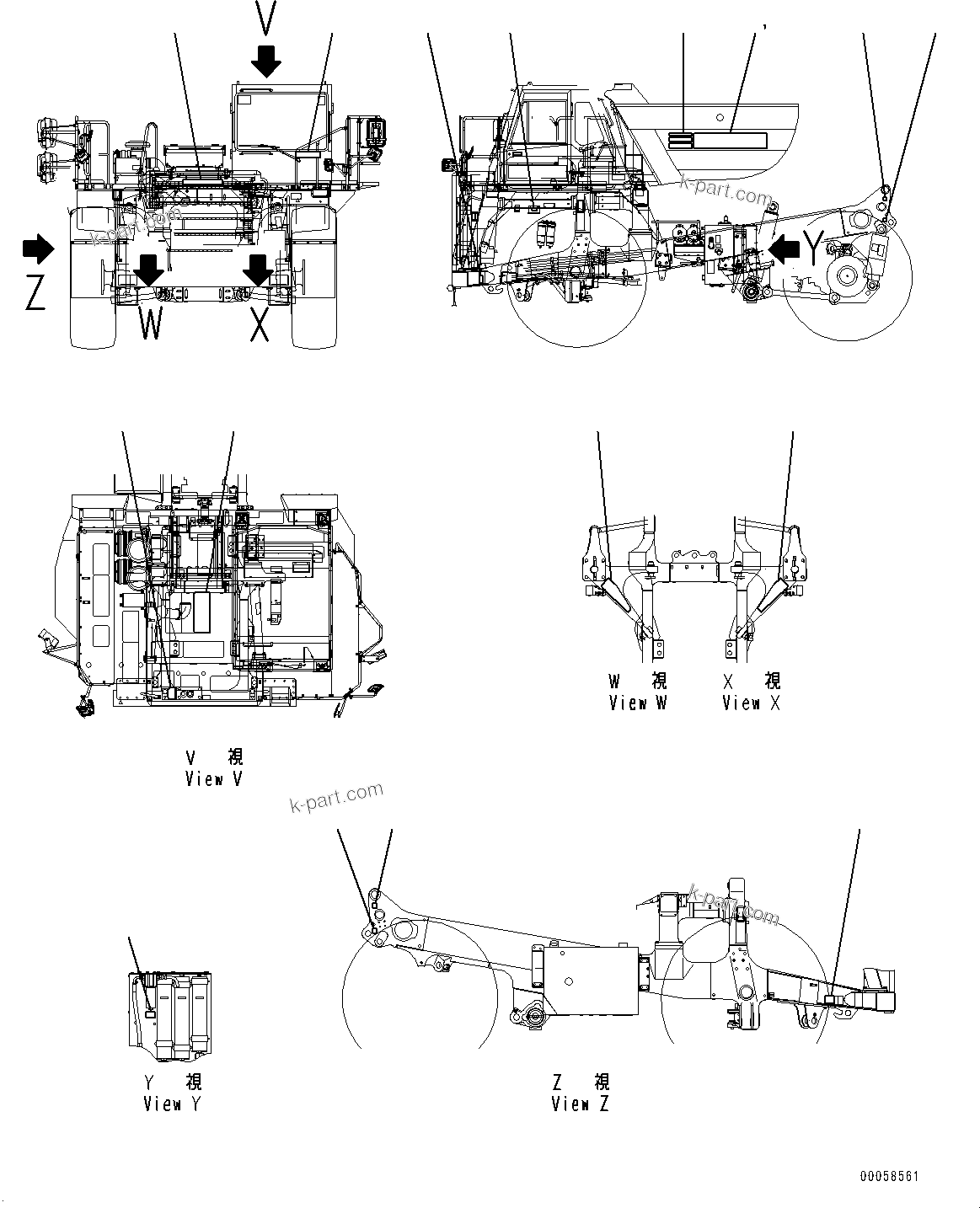 Komatsu parts book diagram for HD465-7E1 S/N 20001-UP (For EU): MARKS AND PLATES, (1/2) (#20001-)