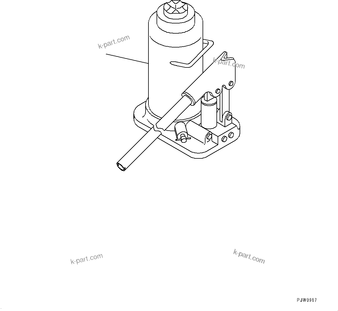 Komatsu parts book diagram for HD465-7E1 S/N 20001-UP (For EU): JACK (#20001-)