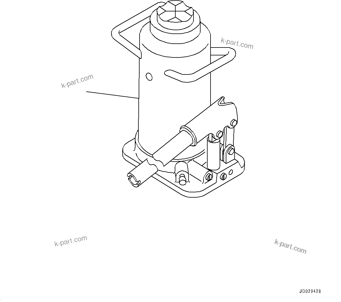 Komatsu parts book diagram for HD465-7E1 S/N 20001-UP (For EU): JACK (#20001-)