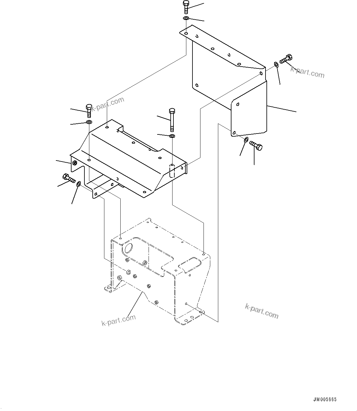Komatsu parts book diagram for HD465-7E1 S/N 20001-UP (For EU): ANTI-SKID BRAKE SYSTEM (ABS), VALVE COVER (2/2) (#20024-)