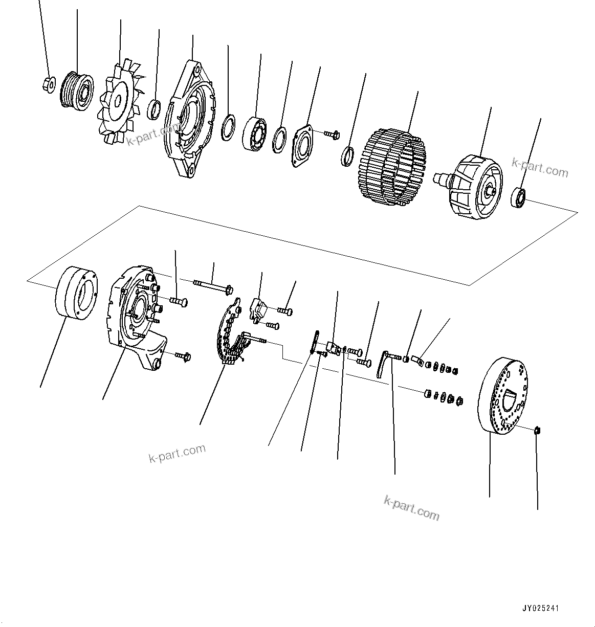 Komatsu parts book diagram for SAA6D140E-7D S/N 830556-UP (For PC650LC-11): WIRING HARNESS, (2/5) (#830556-)
