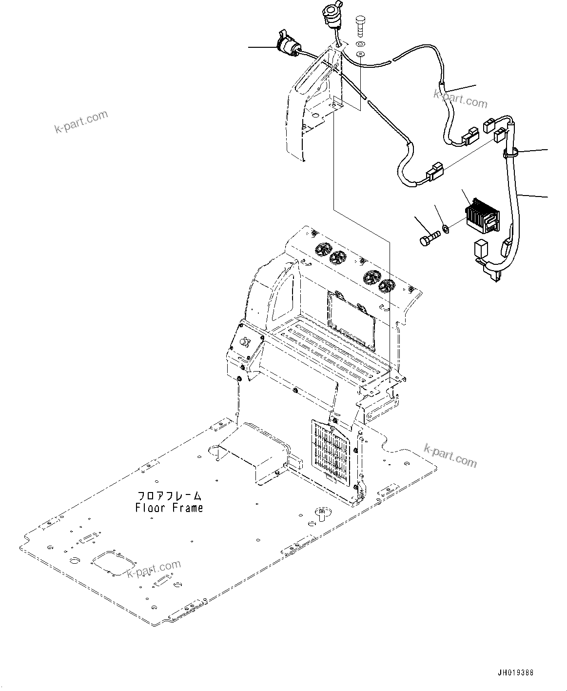 Komatsu parts book diagram for PC170LC-11 S/N 35001-UP: CAB, CONTROLLER AND MONITOR (#35001-)