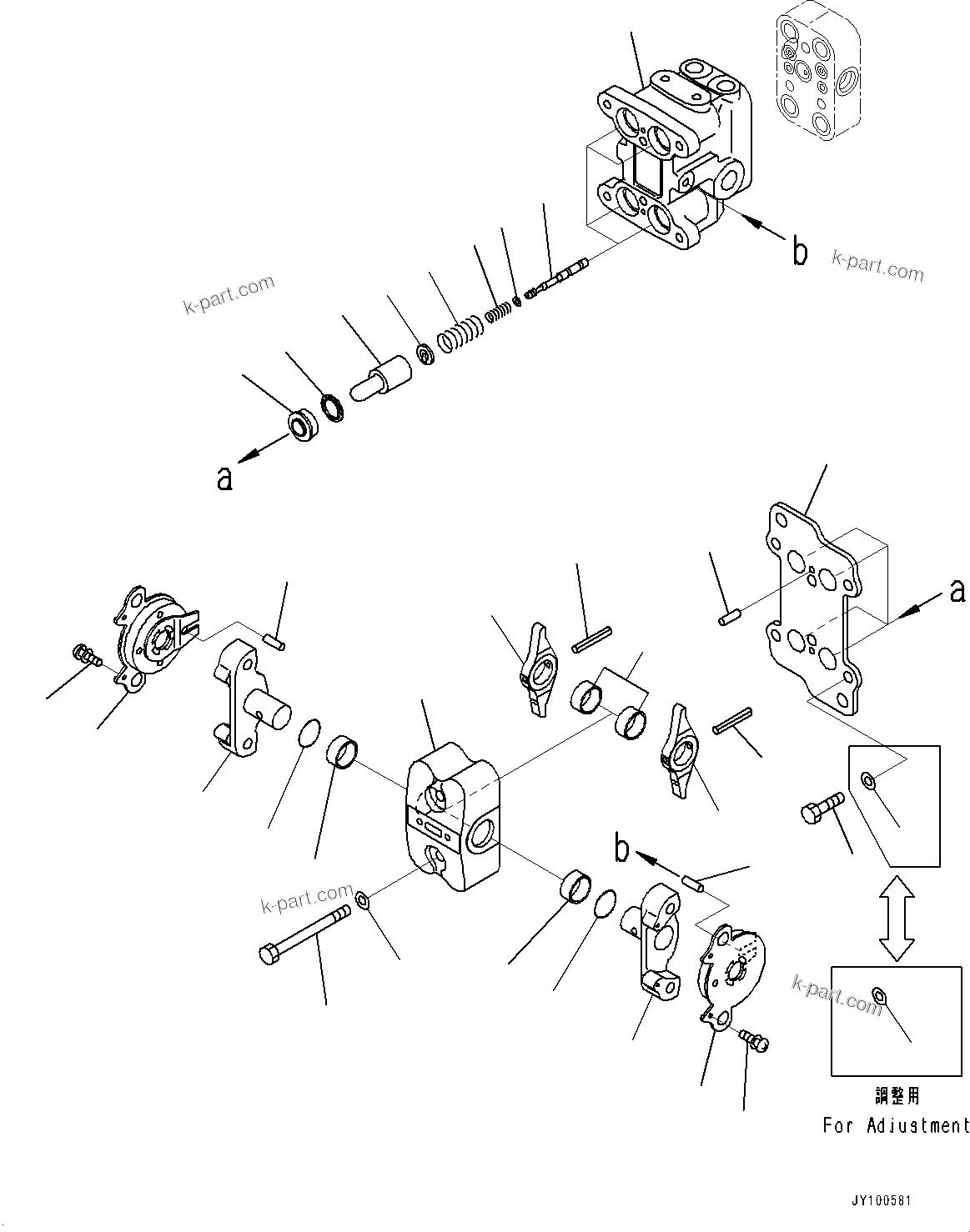Komatsu parts book diagram for PC170LC-11 S/N 35001-UP: CAB, FLOOR, TRAVEL CONTROL LEVER (#35001-)