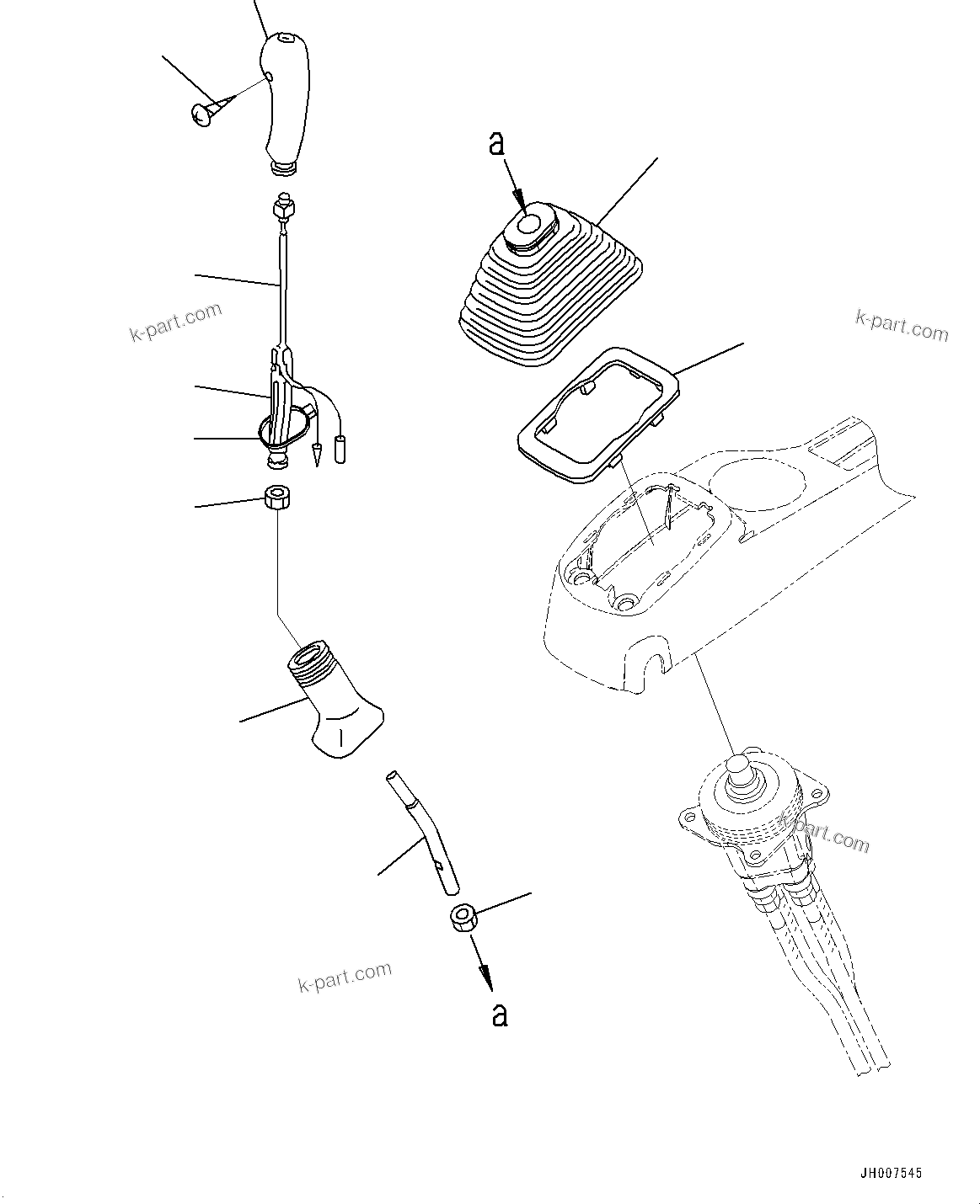 Komatsu parts book diagram for PC170LC-11 S/N 35001-UP: CAB, FLOOR, PPC VALVE MOUNTING FOR WORK EQUIPMENT, L.H. (#35001-)