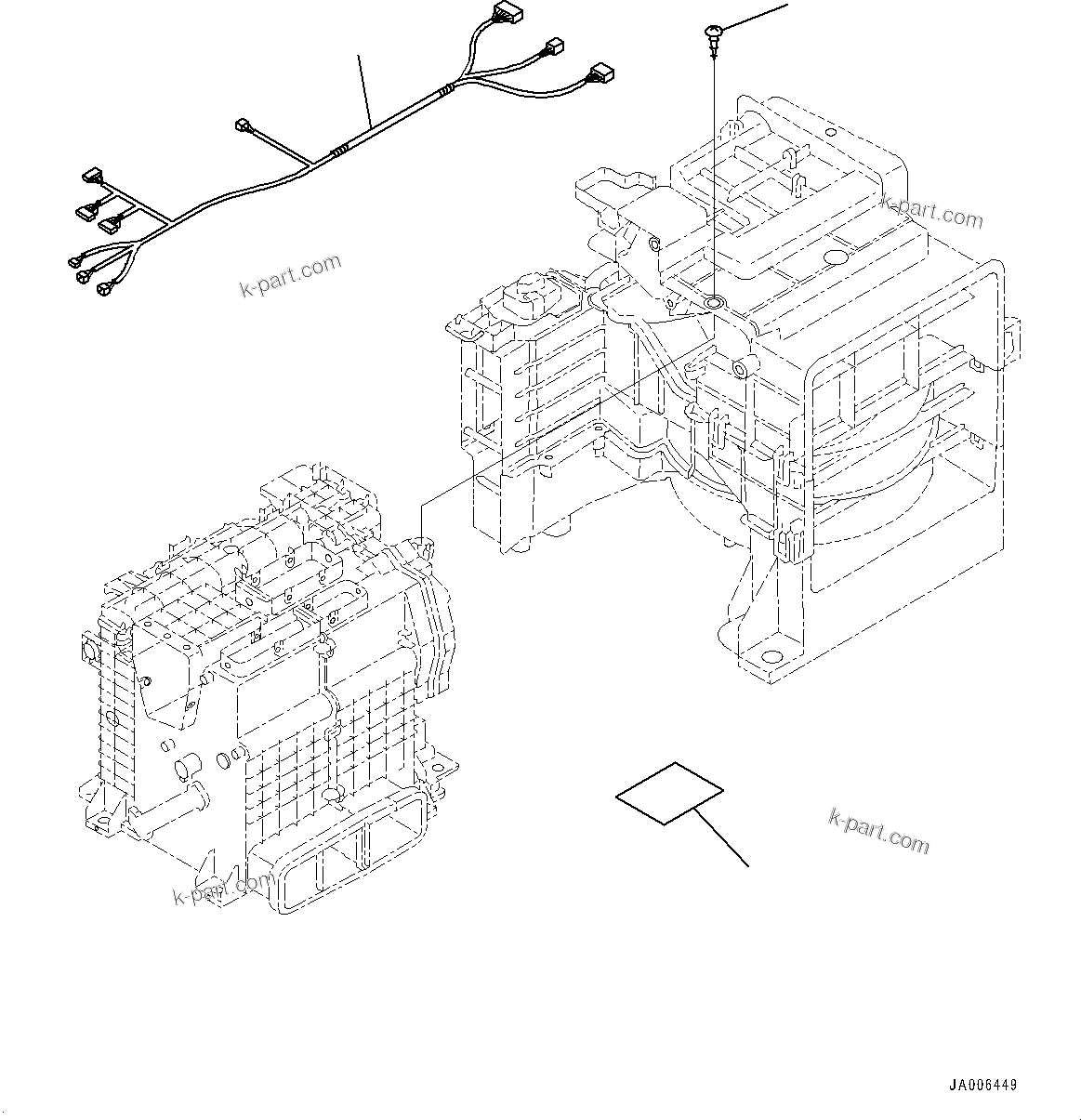 Komatsu parts book diagram for PC170LC-11 S/N 35001-UP: CAB, FLOOR, PPC VALVE PIPING FOR WORK EQUIPMENT (#35001-)