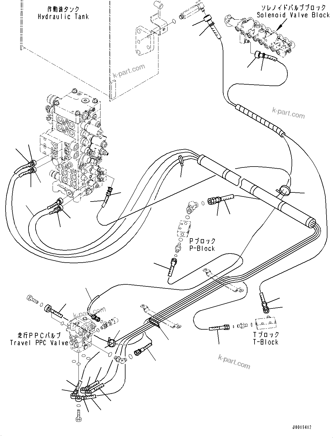 Komatsu parts book diagram for PC170LC-11 S/N 35001-UP: CAB, FLOOR, SEAL (#35001-)
