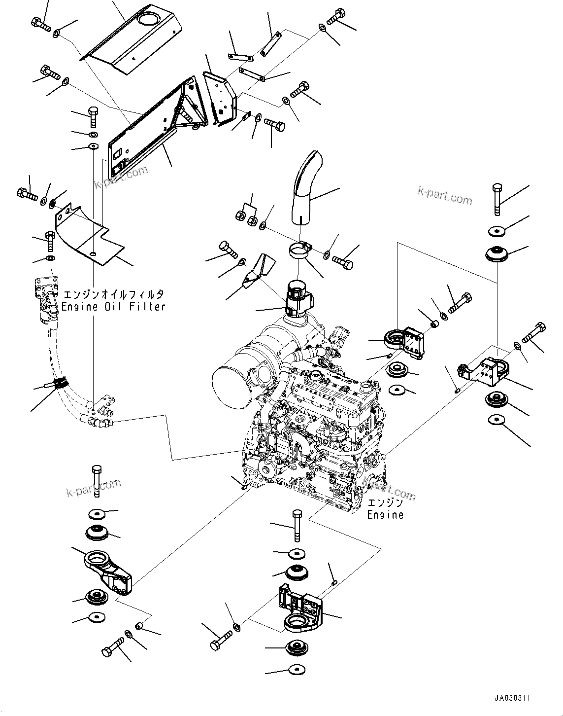Komatsu parts book diagram for PC78USI-10 S/N 33279-40999: ґЭјЮЭ Ћж•T‚Ї, (#33279-)