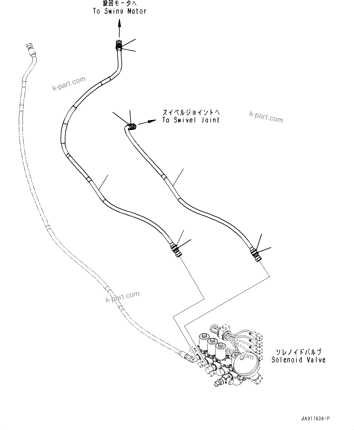 Komatsu parts book diagram for PC78USI-10 S/N 33279-40999: PPC ”ZЉЗ, ђщ‰с”ZЉЗ(#33279-)