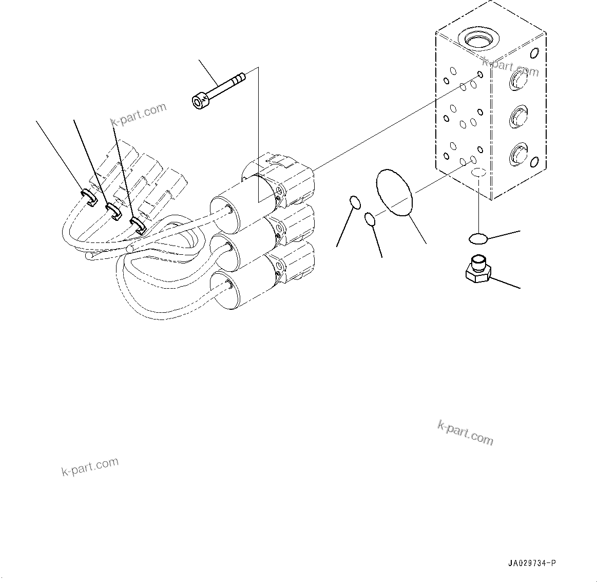 Komatsu parts book diagram for PC78USI-10 S/N 33279-40999: PPC ”ZЉЗ, єИёГЁЭёЮ •”•I (1/2)(#33279-)