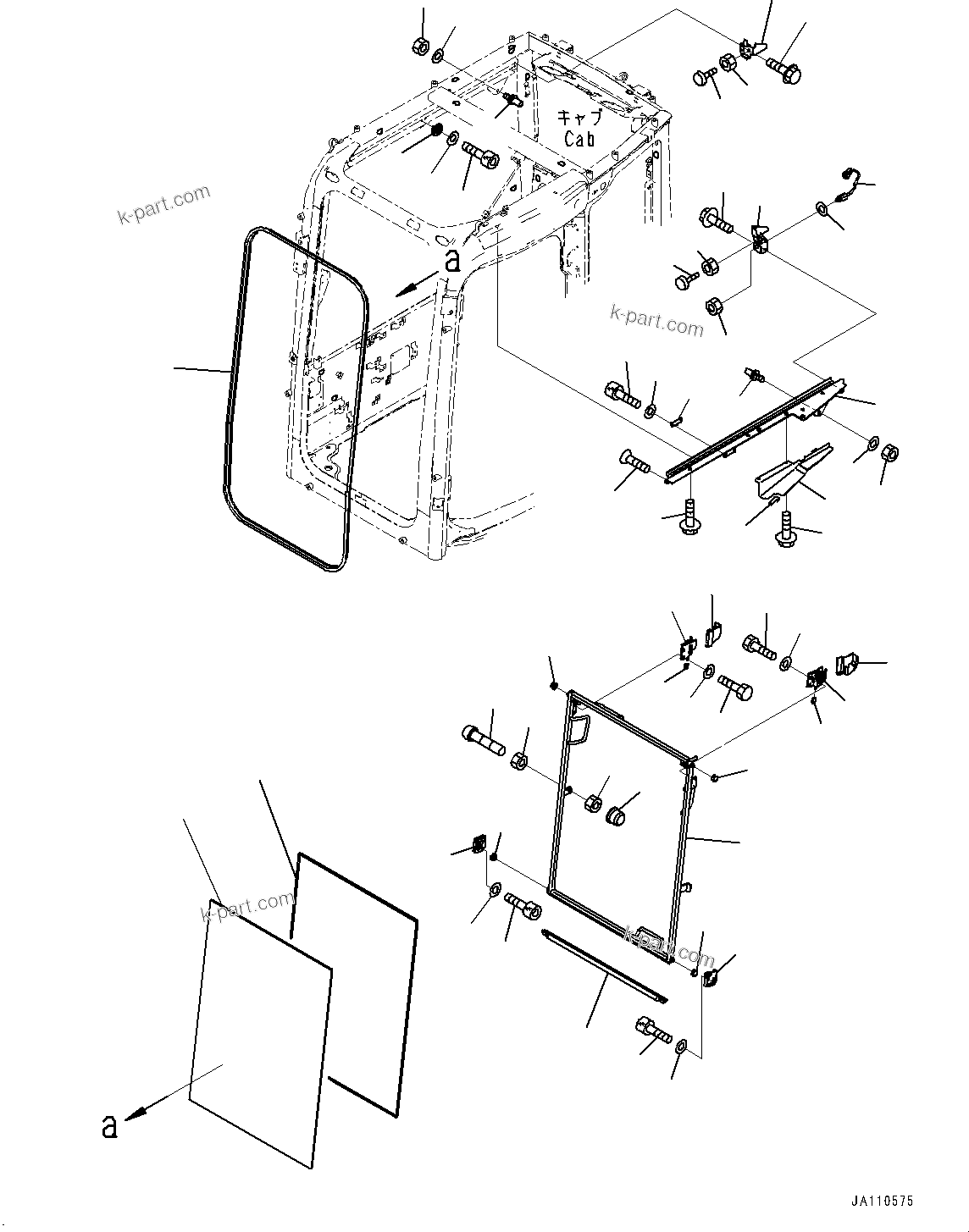 Komatsu parts book diagram for PC78USI-10 S/N 33279-40999: ? ?МЮ, ‘O‘‹ (ЅГЪ ?  ?ТЧ –і)(#33279-)