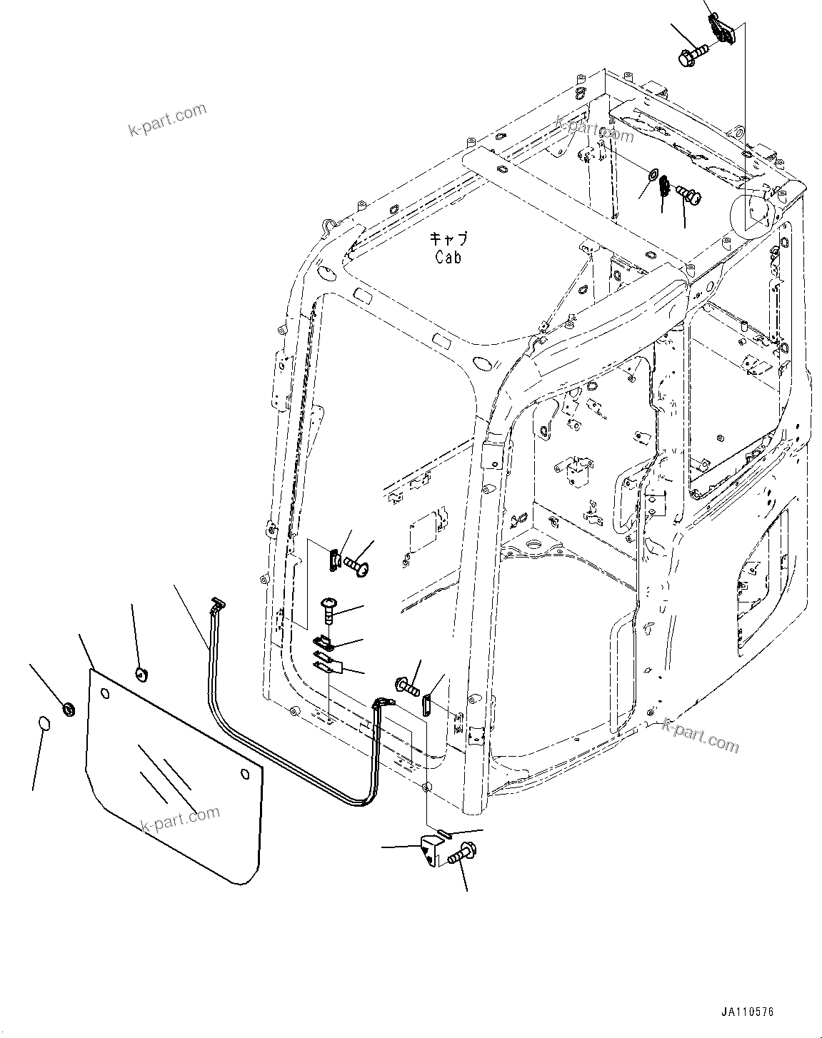 Komatsu parts book diagram for PC78USI-10 S/N 33279-40999: ? ?МЮ, ‘O‰є‘‹ (ЅГЪ ?  ?ТЧ –і)(#33279-)