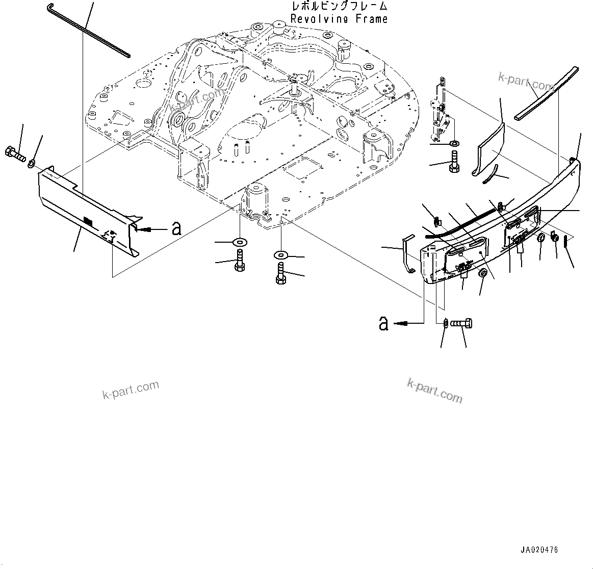 Komatsu parts book diagram for PC78USI-10 S/N 33279-40999: Ќ ?  ?КЮ ?,  ?КЮ ? (–H‚ ?‚с ИЇД, ‘ђ–Ш’NЊь‚Ї •T)(#33279-)