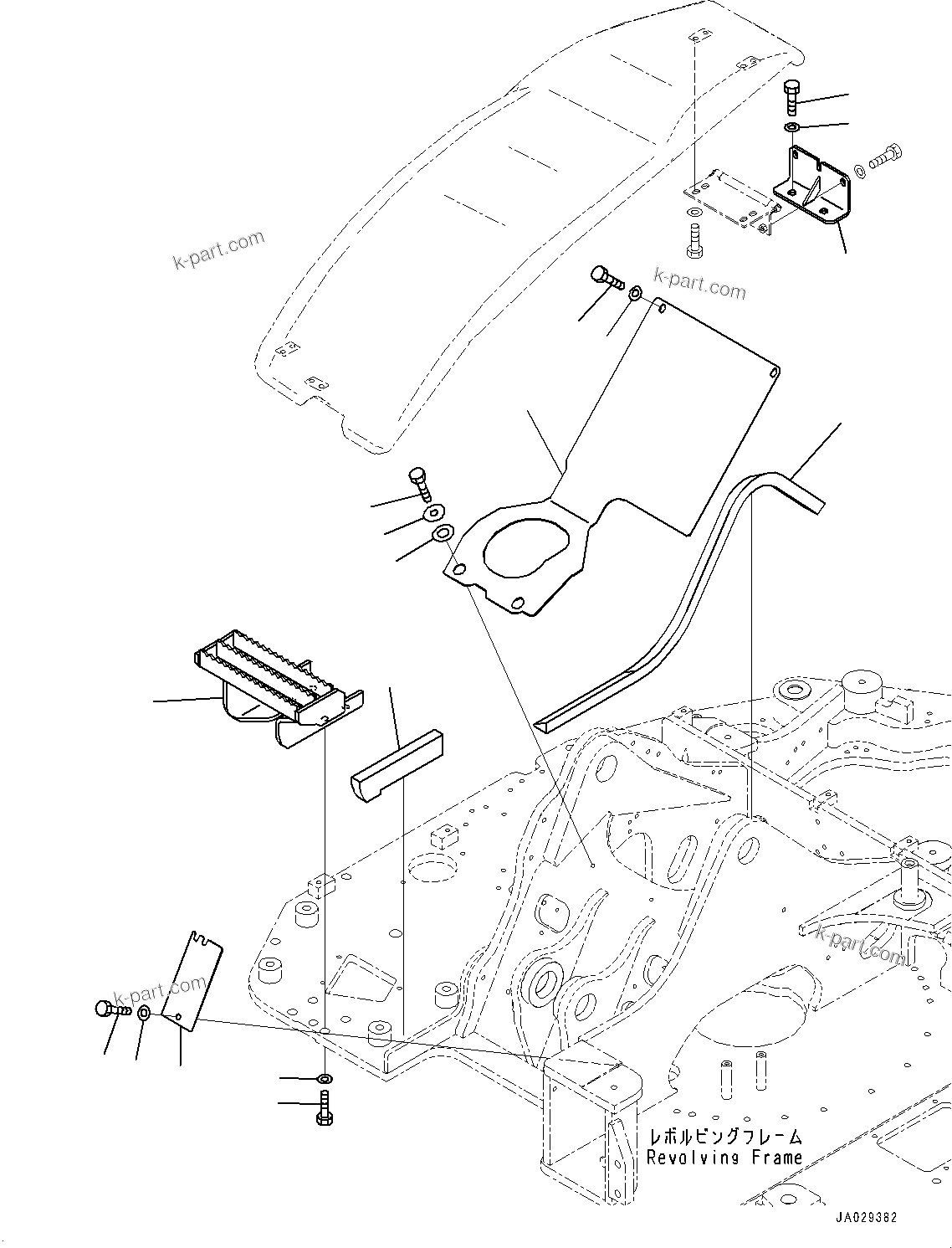 Komatsu parts book diagram for PC78USI-10 S/N 33279-40999: МЫЭД  ?КЮ ?, ЅГЇМЯҐ ?КЮ ?(#33043-)