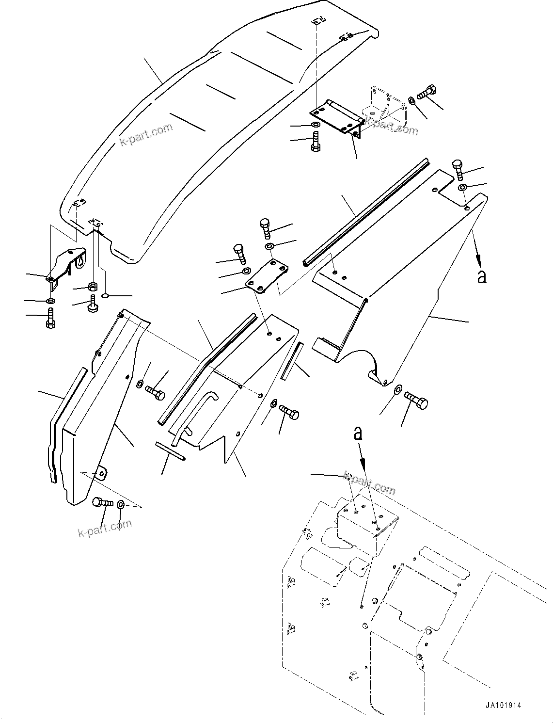 Komatsu parts book diagram for PC78USI-10 S/N 33279-40999: МЫЭД  ?КЮ ?,  ?КЮ ?(#33043-)