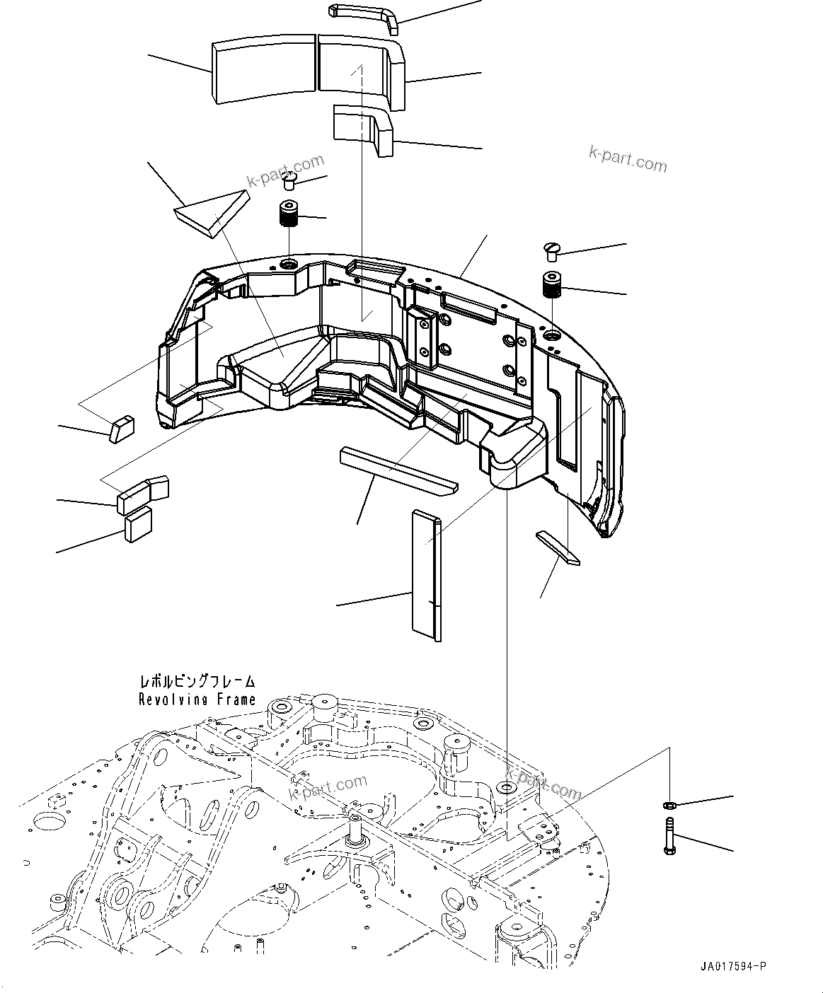 Komatsu parts book diagram for PC78USI-10 S/N 33279-40999: ?іЭАіґІД, (НЛЮ ? ?іЭАіґІД, 805KG •T)(#33279-)