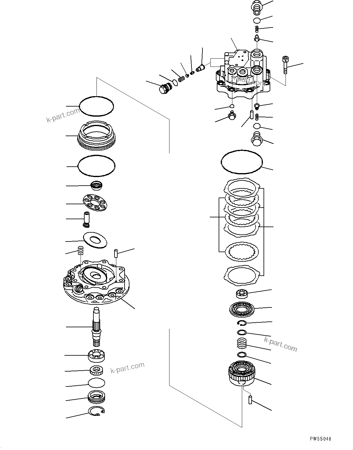 Komatsu parts book diagram for PC78USI-10 S/N 33279-40999: ЅІЭёЮ ПјЕШЃEУ ?А, Ќ\ђ ?•”•I (2/4)(#33279-)
