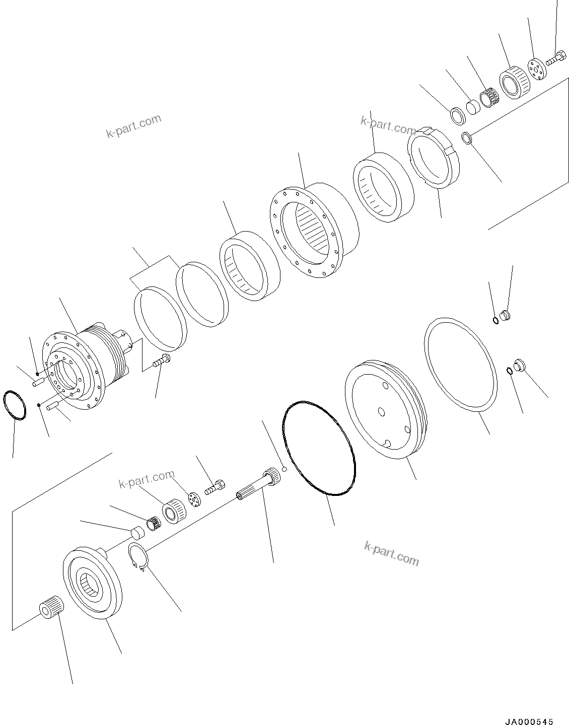 Komatsu parts book diagram for PC78USI-10 S/N 33279-40999: ‘–ЌSУ ?АҐМ ?ІЕЩ ДЮЧІМЮ, ‘–ЌS У ?А Ќ\ђ ?•”•I (1/3)(#33279-35917)