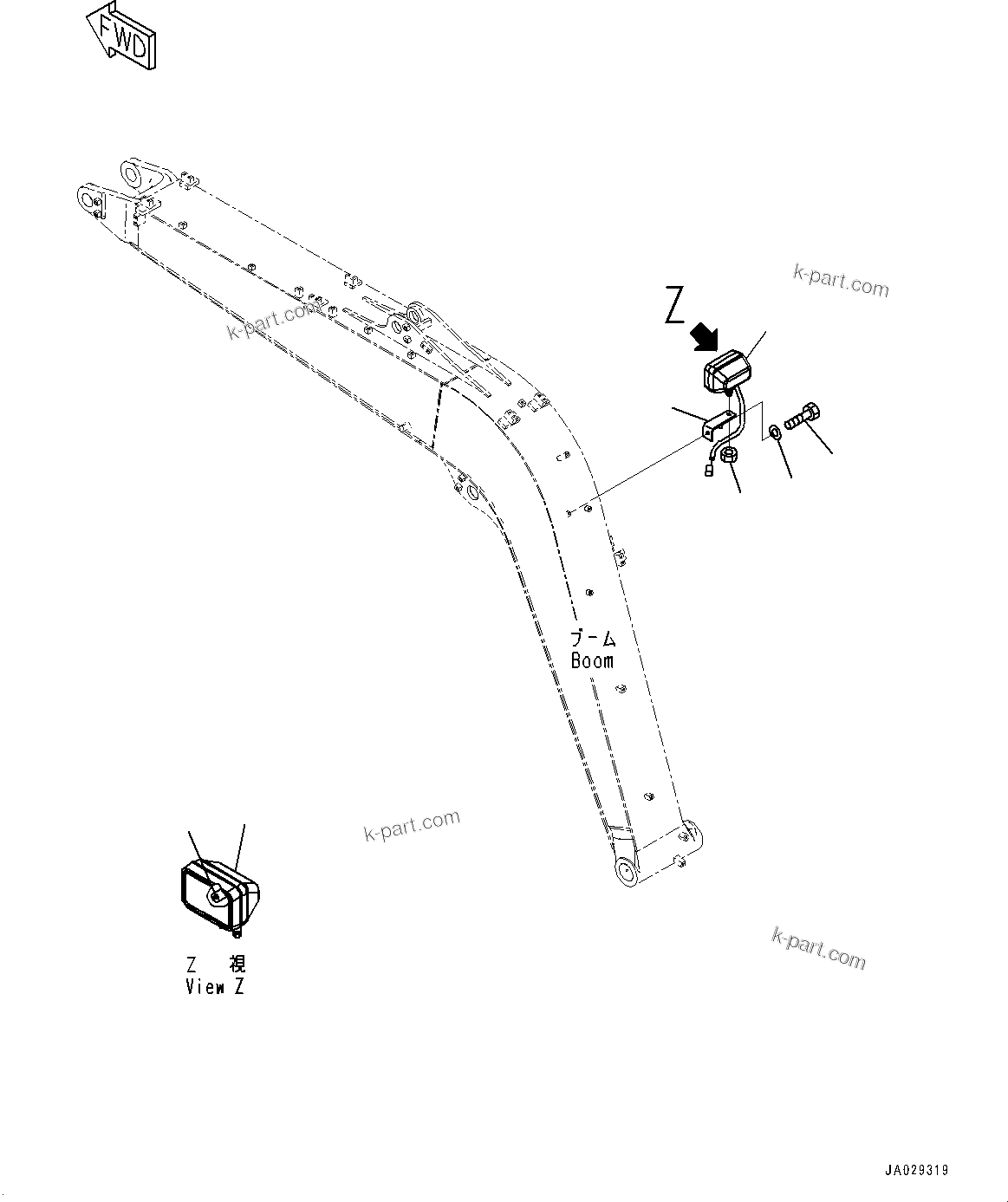 Komatsu parts book diagram for PC78USI-10 S/N 33279-40999: МЮ ?С, Ќм‹Ж“”(#33043-)