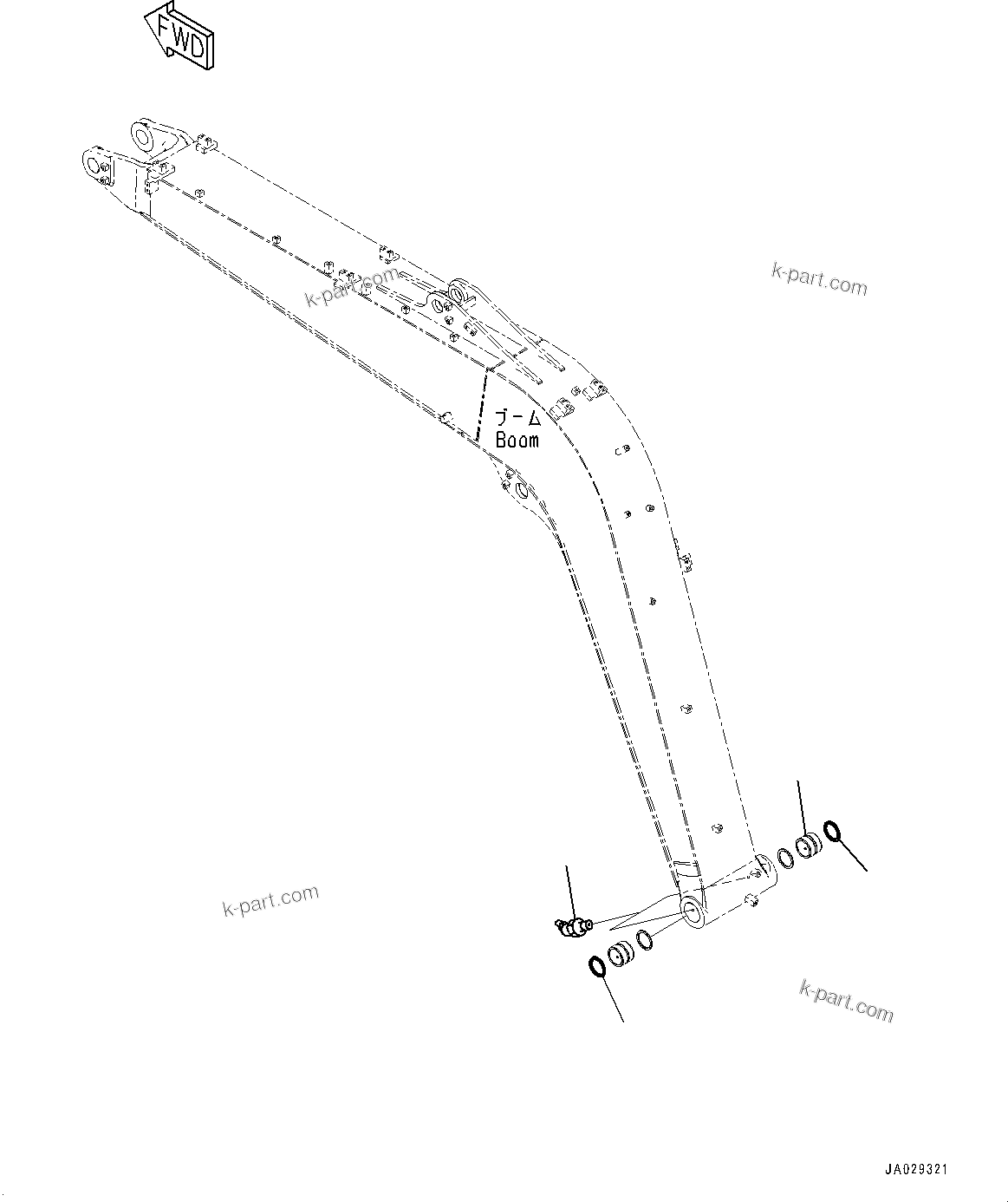 Komatsu parts book diagram for PC78USI-10 S/N 33279-40999: МЮ ?С, ЉЦ?A•”•I(#33279-)