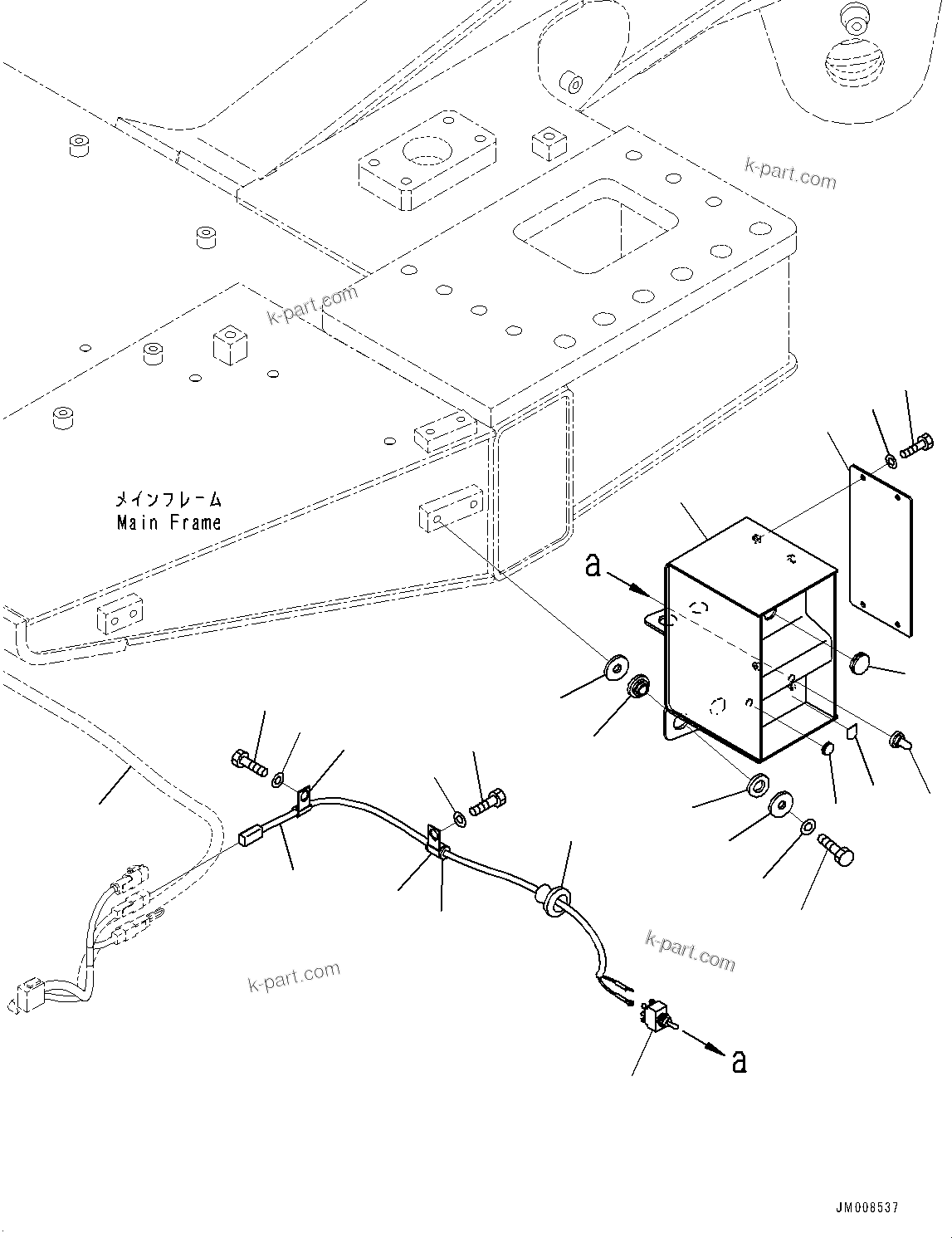 Komatsu parts book diagram for HD605-8 S/N 30072-UP (For KAL): ELECTRICAL PARTS (#30001-)