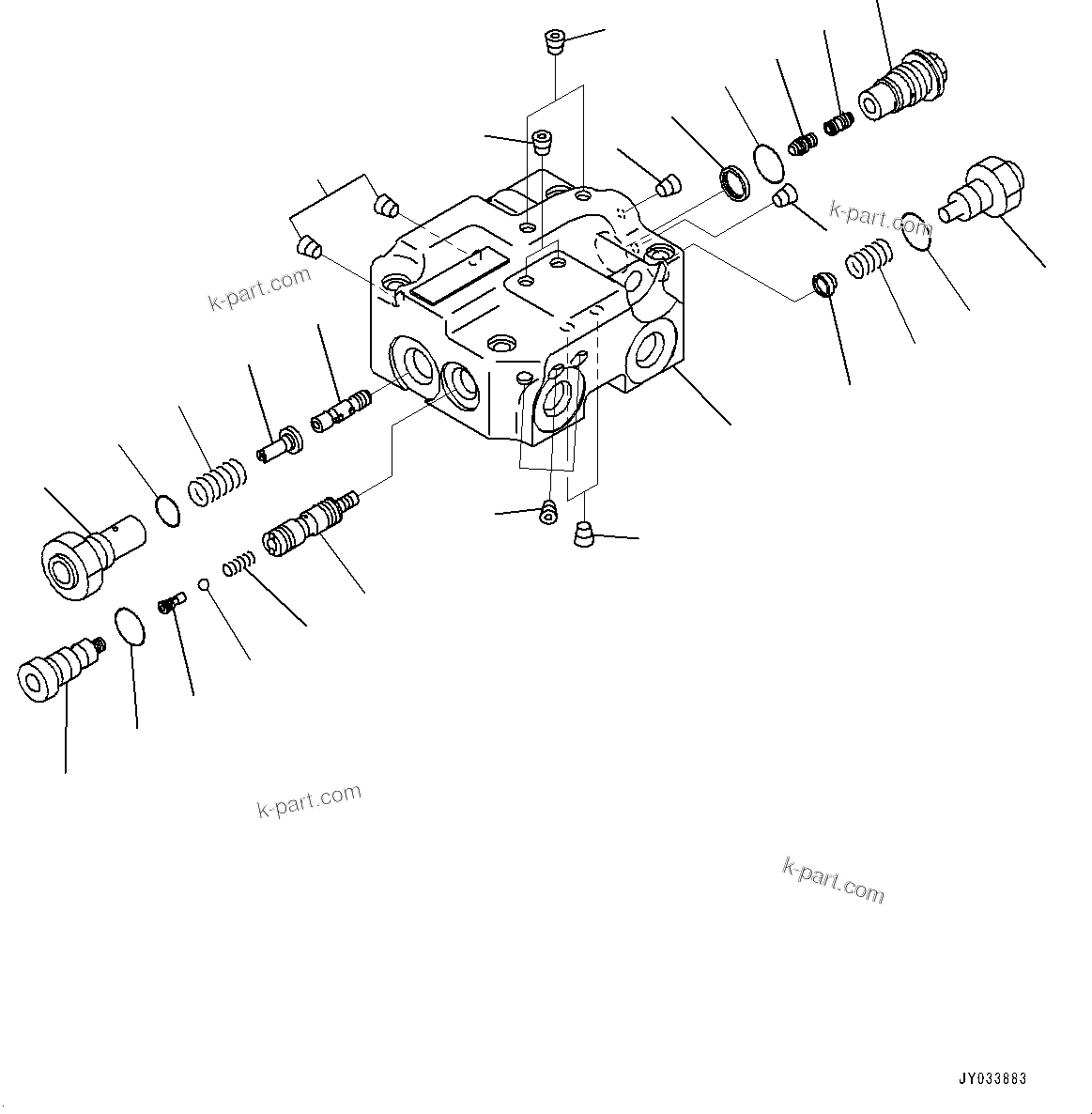 Komatsu parts book diagram for HD605-8 S/N 30072-UP (For KAL): TORQUE CONVERTER AND TRANSMISSION, STEERING AND HOIST PUMP (7/9) (#30001-)