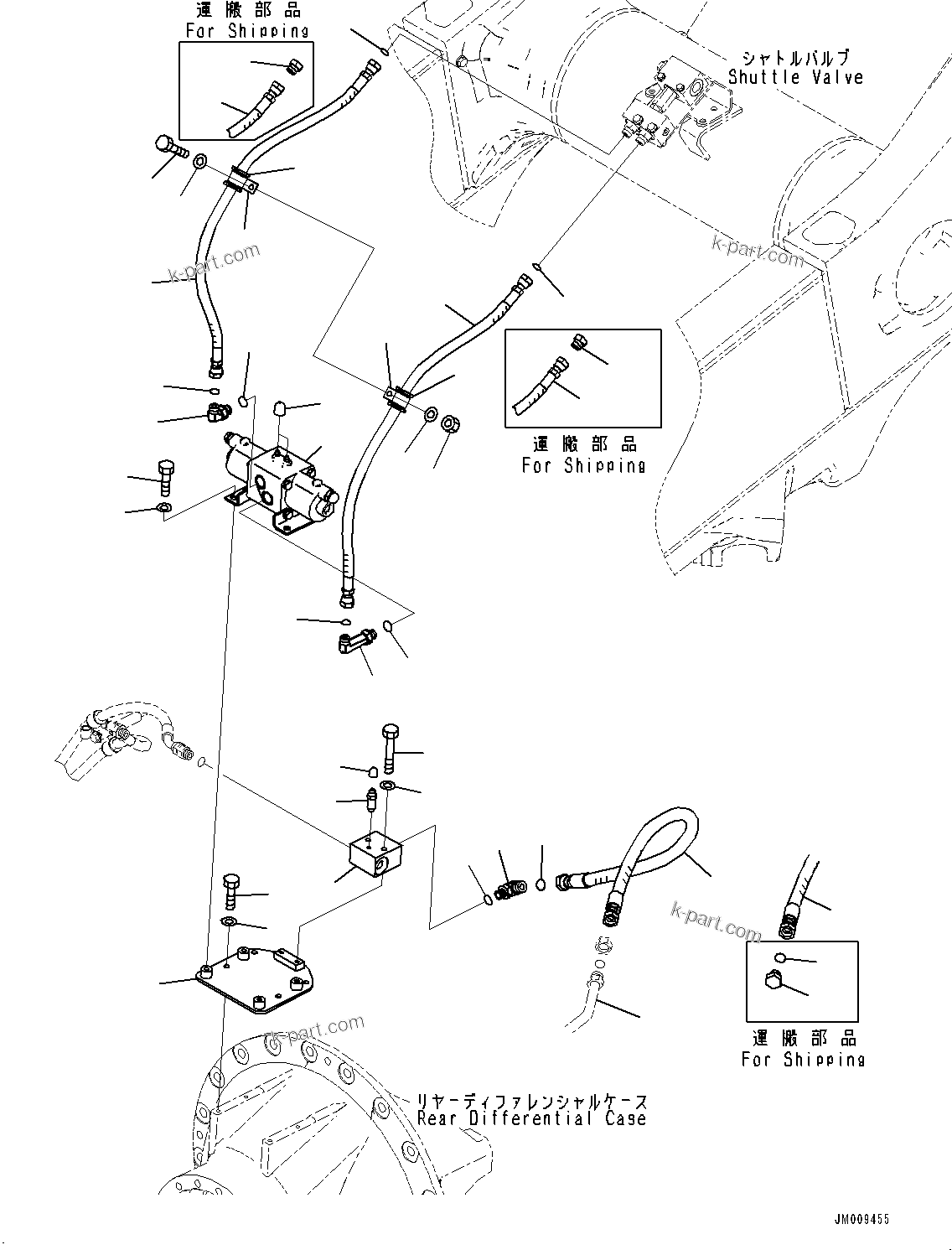 Komatsu parts book diagram for HD605-8 S/N 30072-UP (For KAL): REAR AXLE, SLACK ADJUSTER (#30001-)