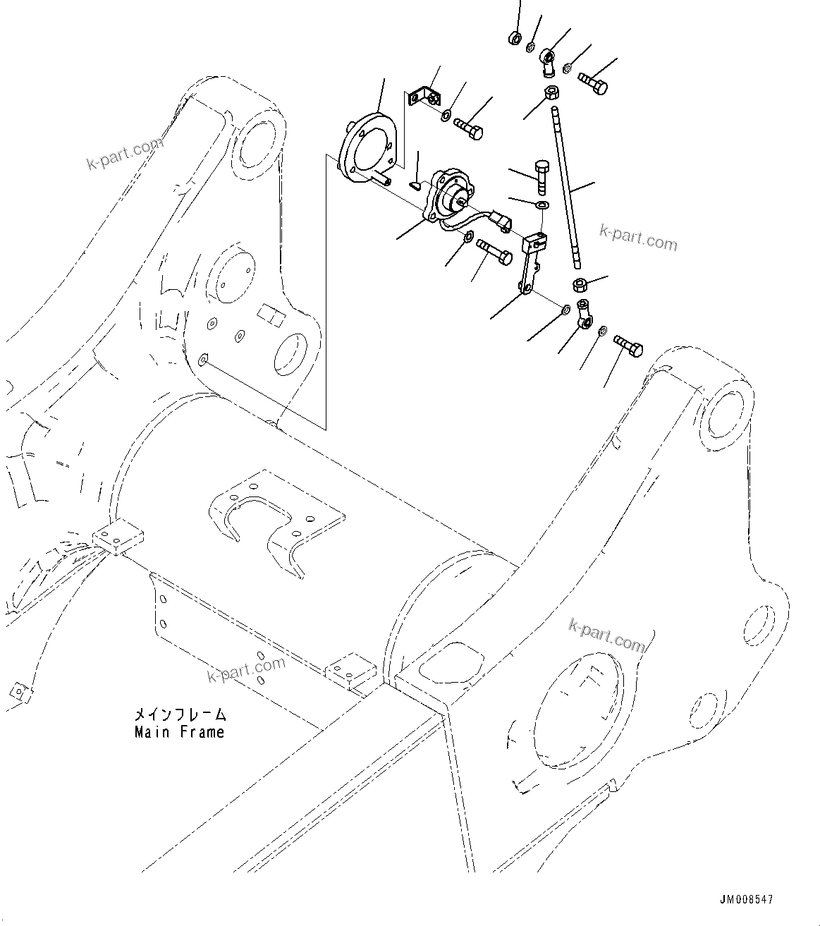 Komatsu parts book diagram for HD605-8 S/N 30072-UP (For KAL): POSITIONER (#30001-)