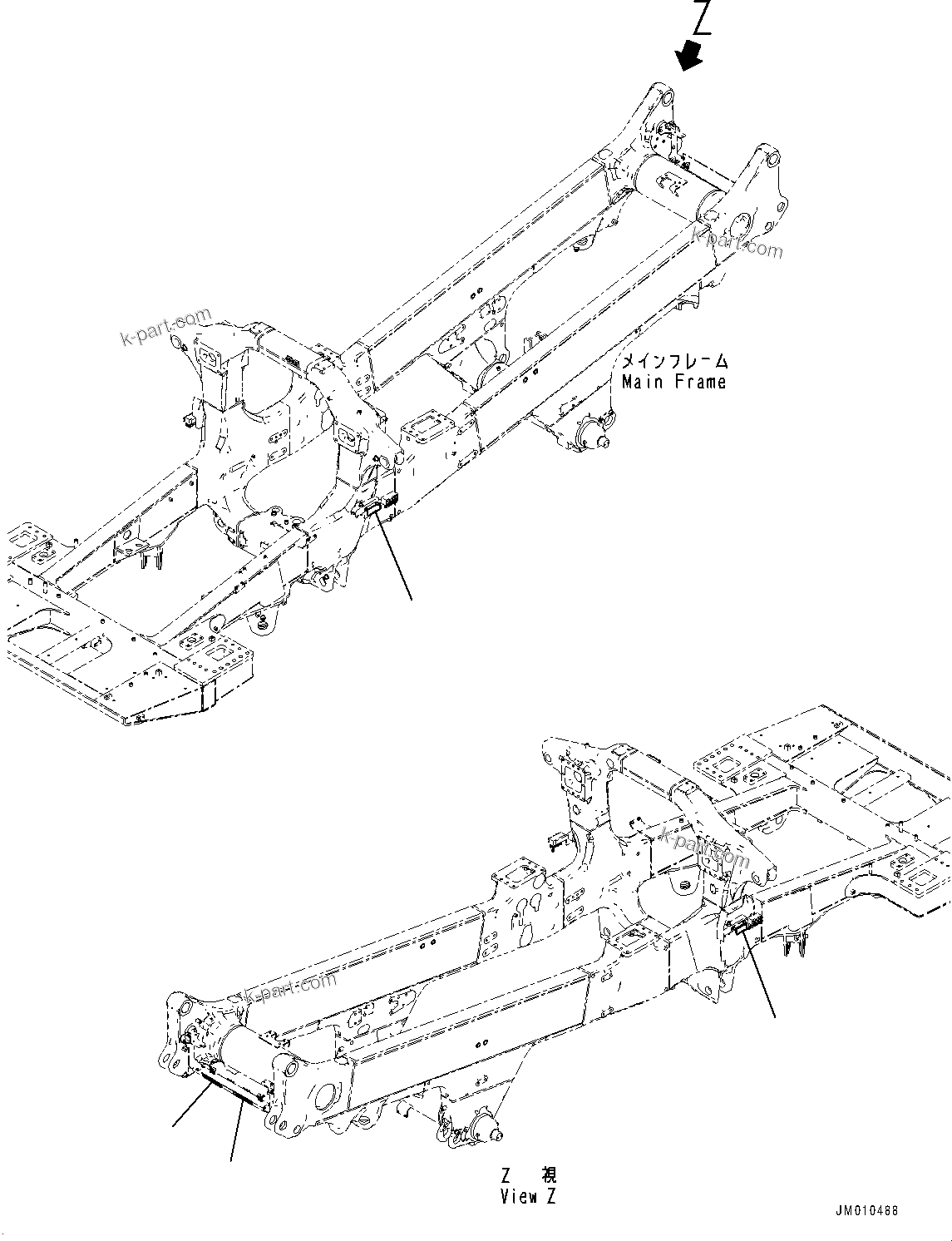 Komatsu parts book diagram for HD605-8 S/N 30072-UP (For KAL): NAME PLATE (#30001-)