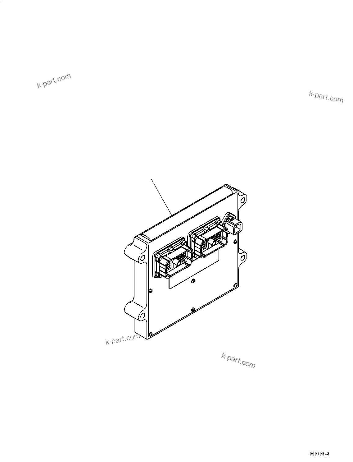 Komatsu parts book diagram for SAA4D95LE-5D S/N 501795-UP (For PC120-8): ENGINE CONTROLLER (#501795-)