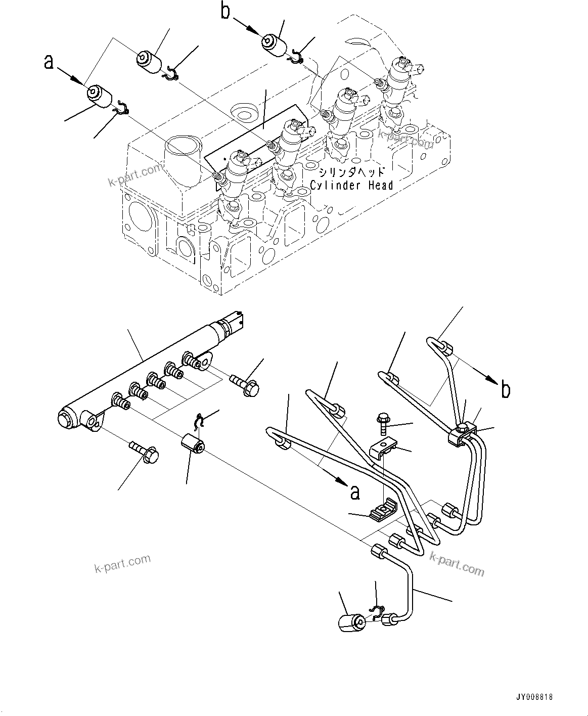 Komatsu parts book diagram for SAA4D95LE-5J S/N 510888-UP (For WA100-6): PARTS PERFORMANCE, COMMON RAIL(#533539-)