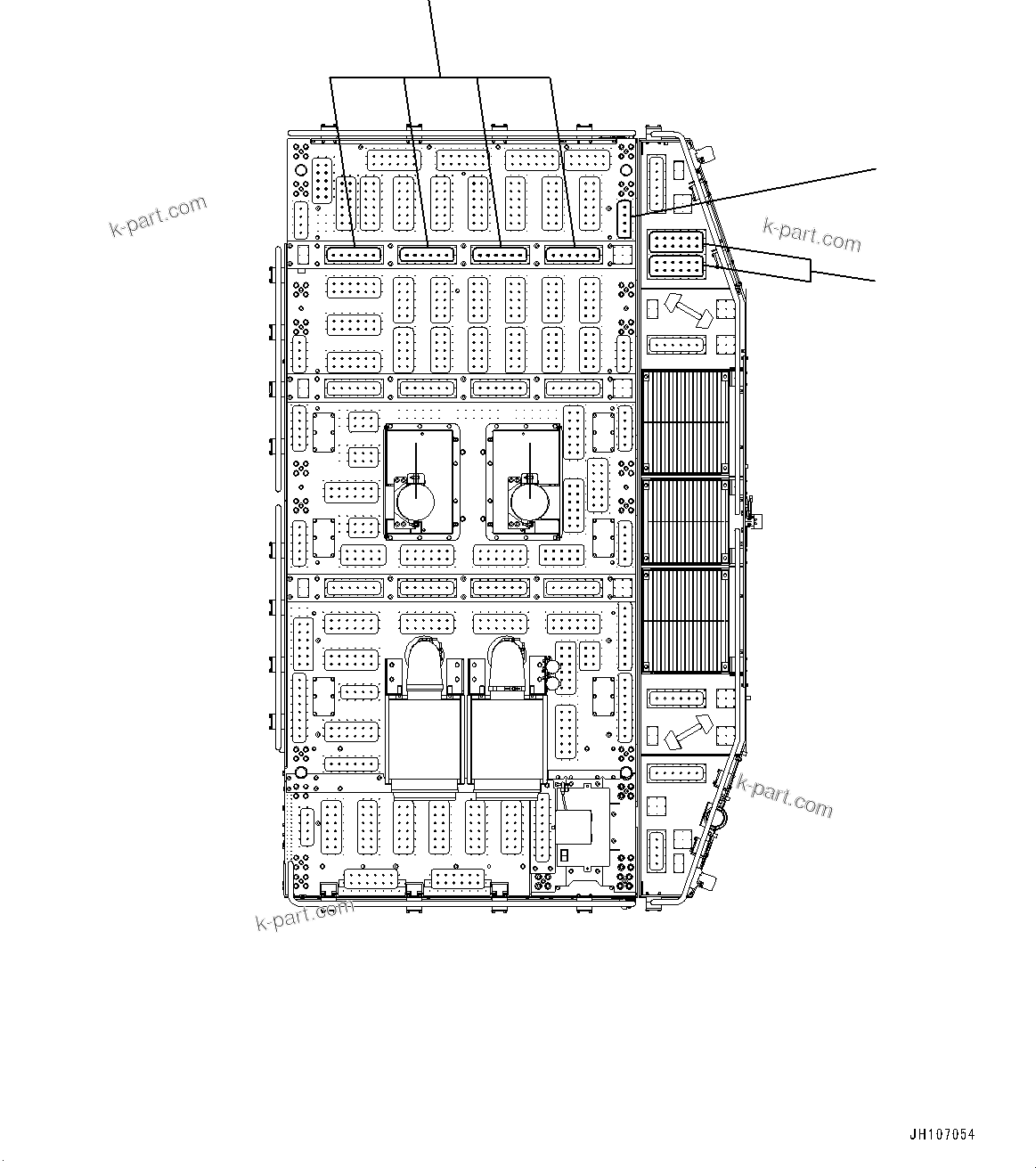 Komatsu parts book diagram for PC3400-11M0 S/N 36301-UP: MARKS AND PLATES, PLATE (11/15)(#36301-)